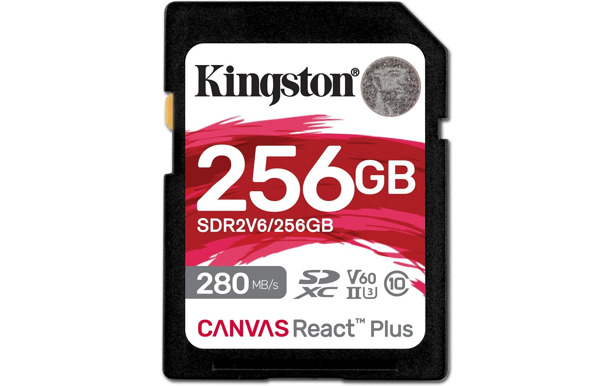 Canvas React Plus SDXC Card 256GB UHS-II U3 V60, les. 280MB/s, schr. 150MB/s