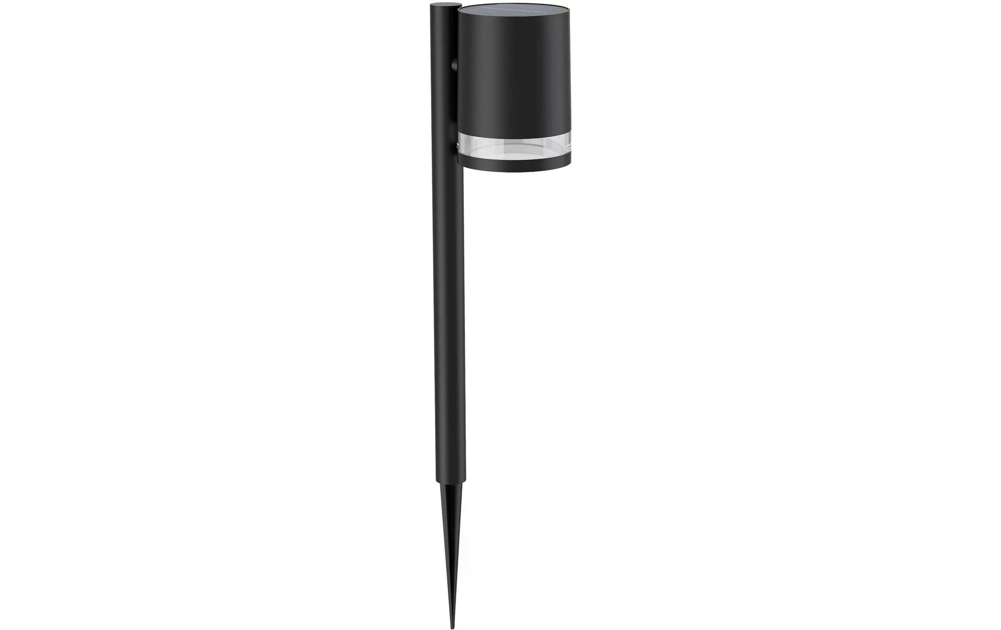 Philips  Solar Fyce Sockelleuchte Spiess 1.5W, Tageslichtsensor, 2700K, schwarz