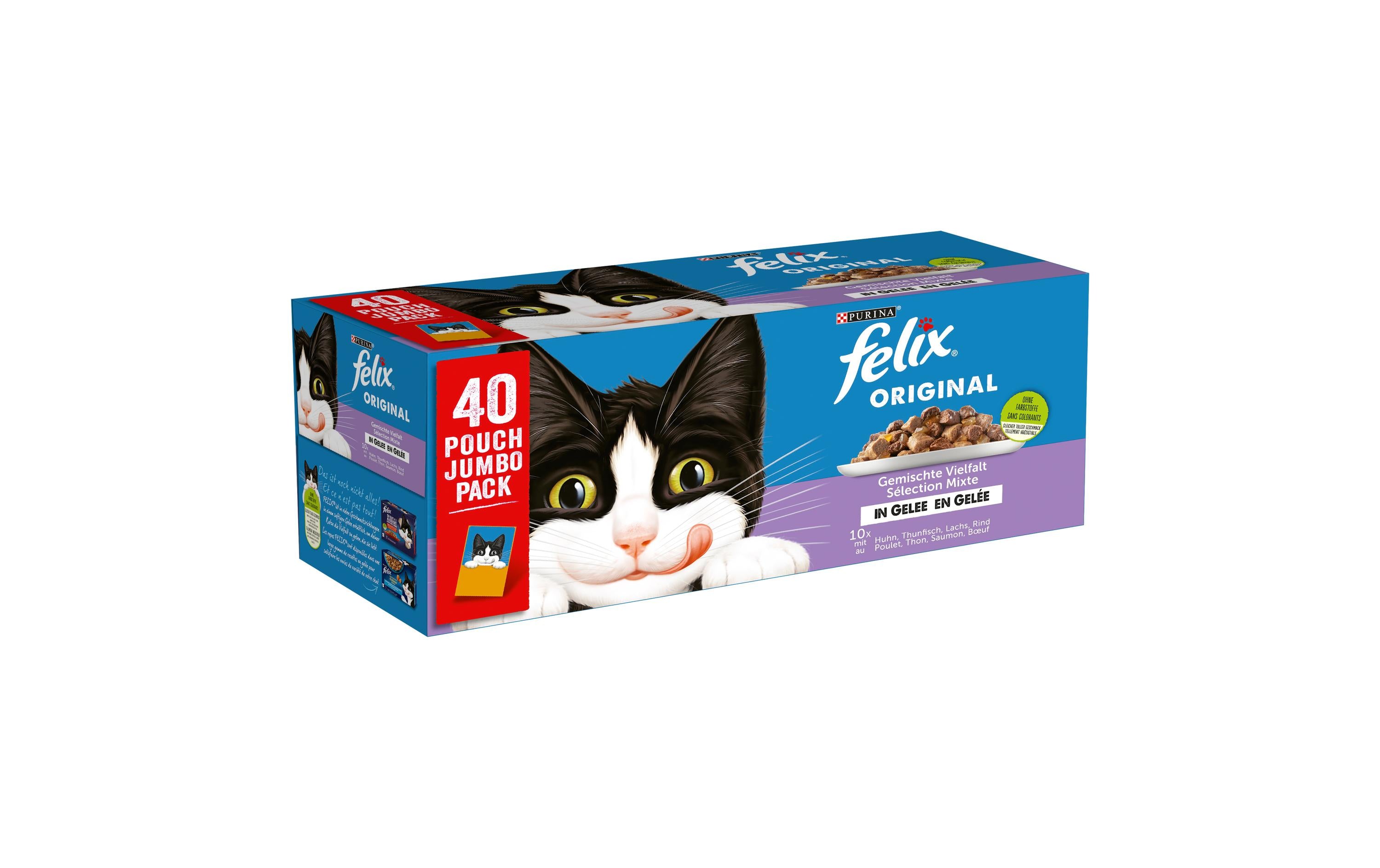Felix Nassfutter Fleisch&Fisch in Gelee 40x85g