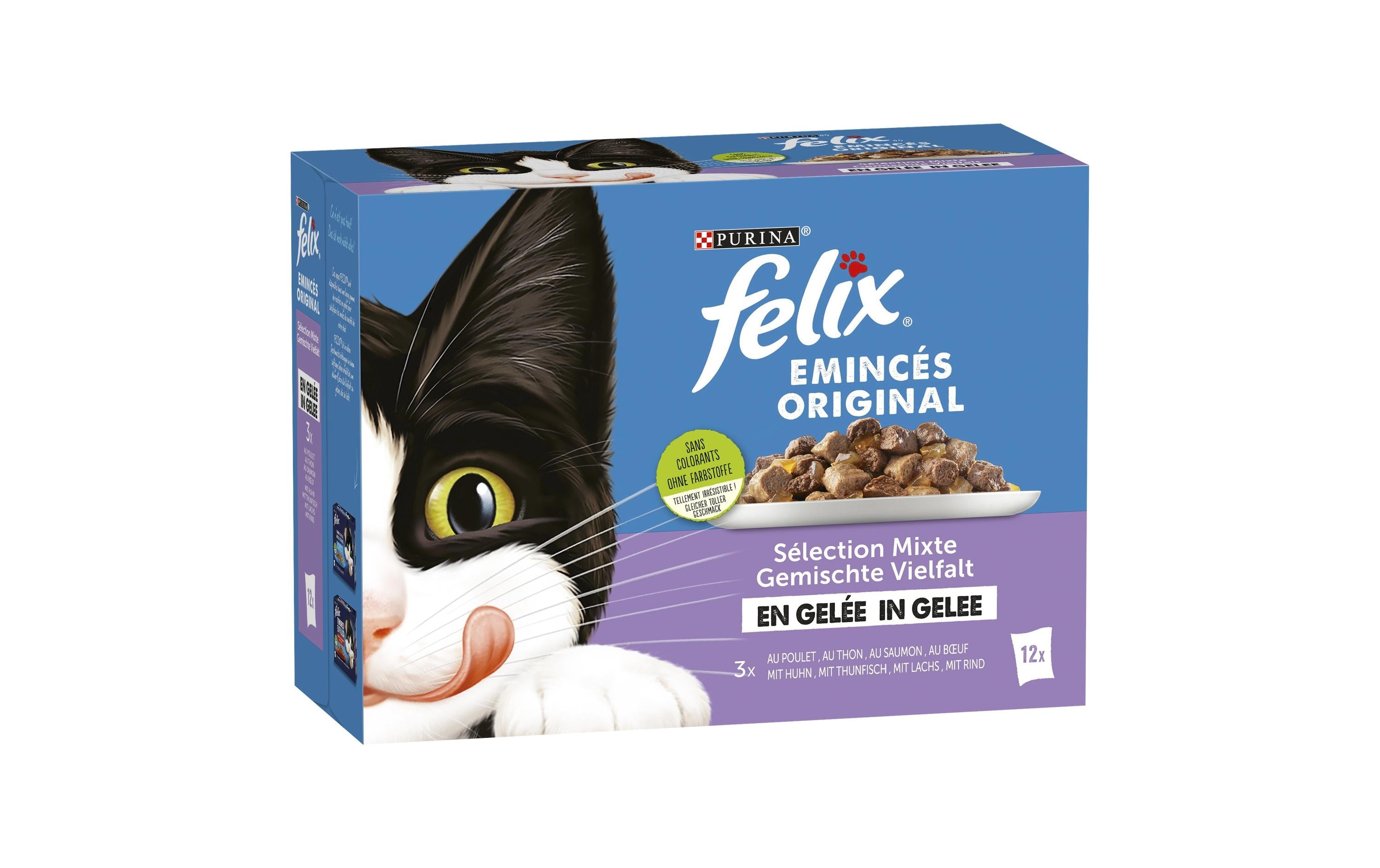 Felix Nassfutter Fleisch&Fisch in Gelee 12x85g
