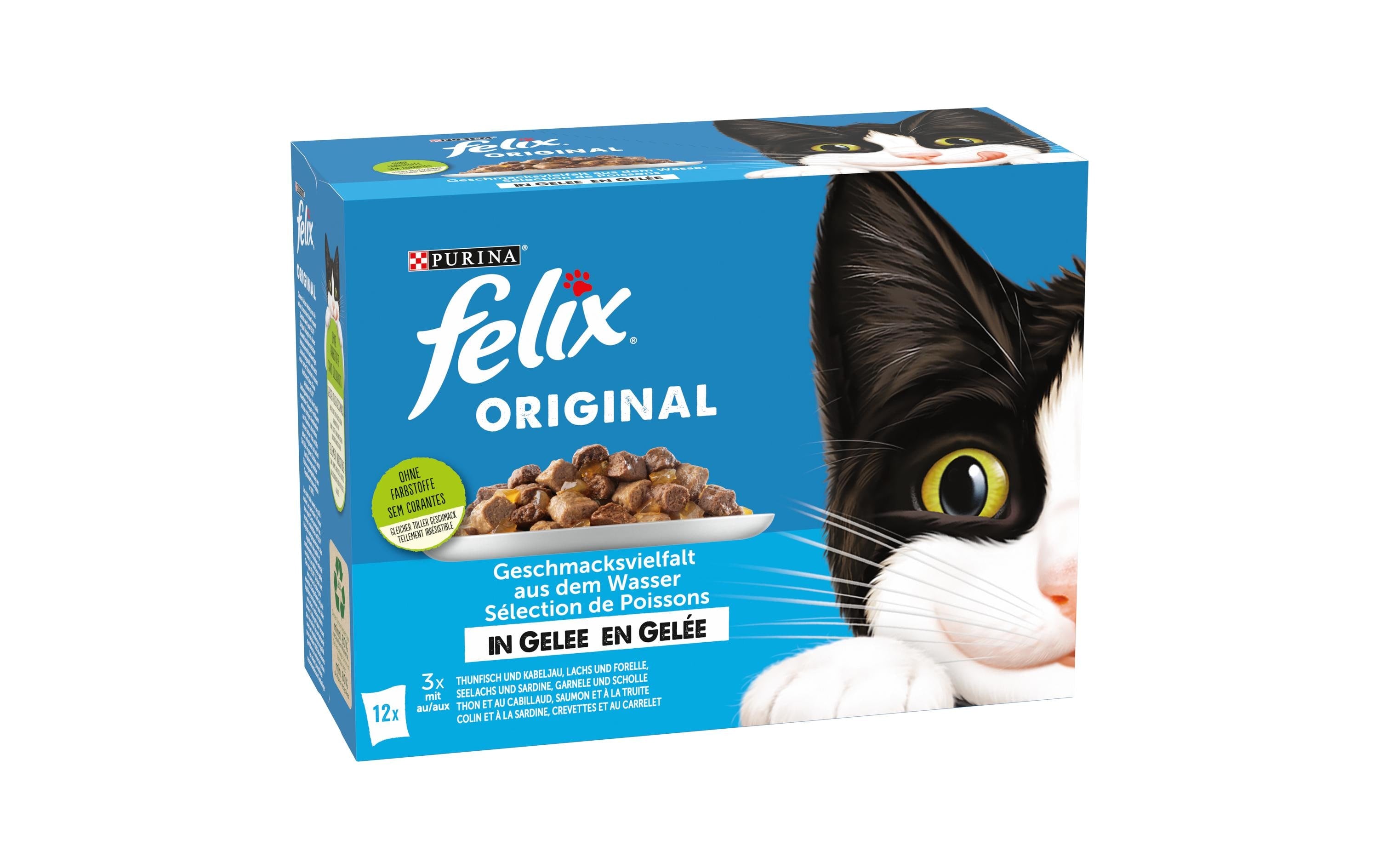 Felix Nassfutter Fisch in Gelee 12x85g