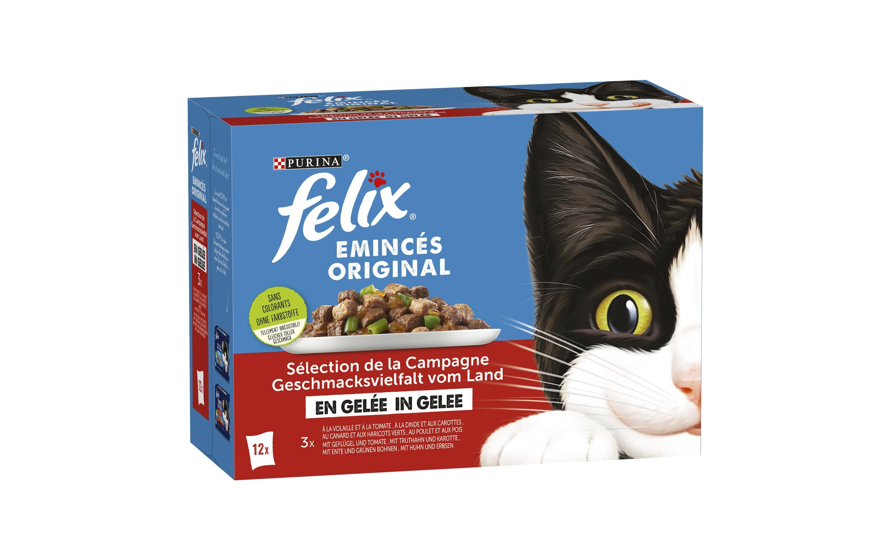 Felix Nassfutter Geflügel&Gemüse in Gelee 12x85g