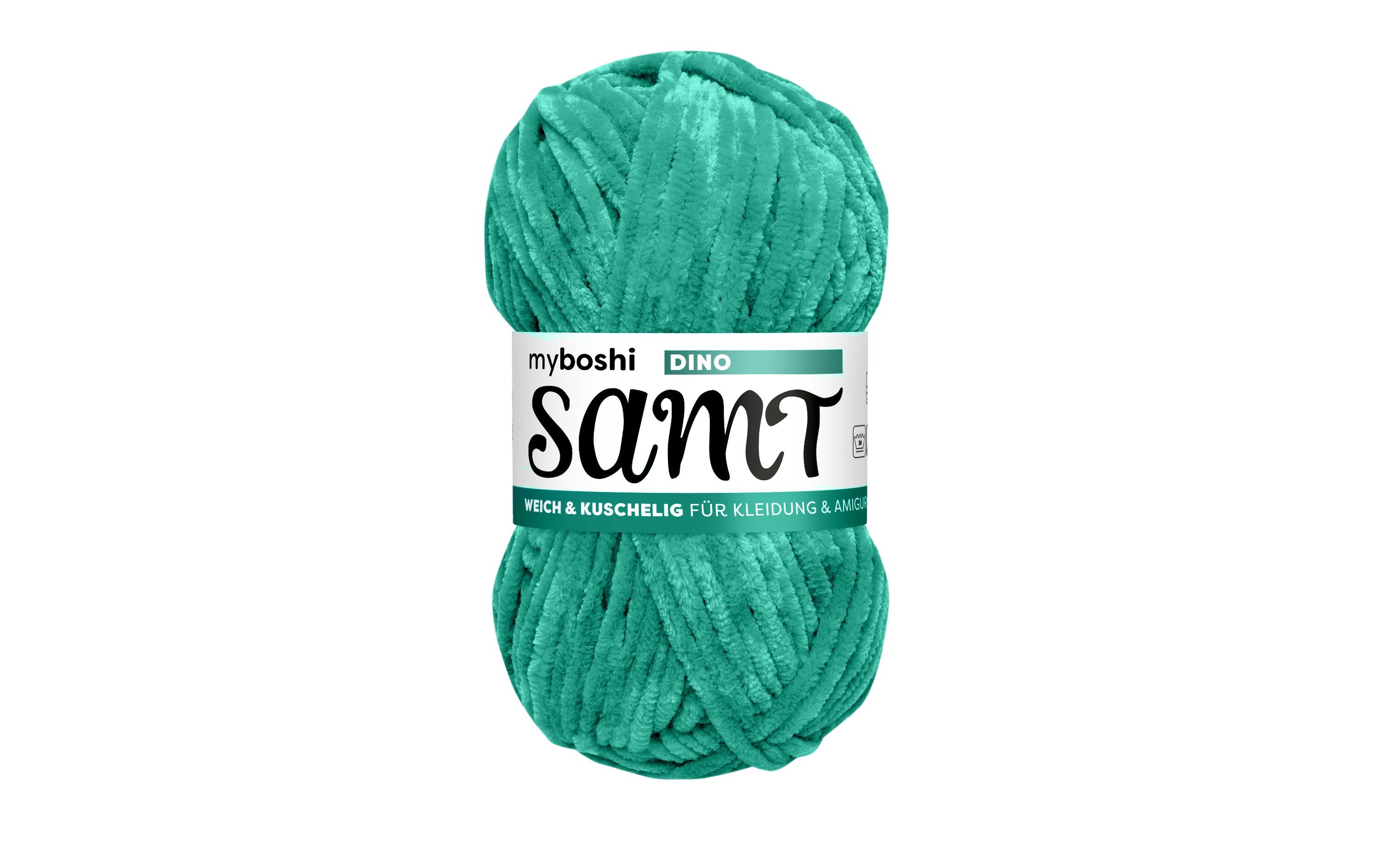 myboshi Wolle Chenille Samt Dino, 100 g, 100 m, 100 % PES