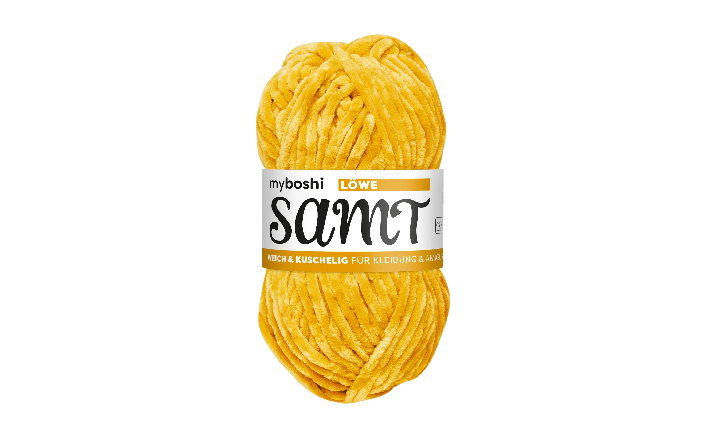 myboshi Wolle Chenille Samt Löwe, 100 g, 100 m, 100 % PES
