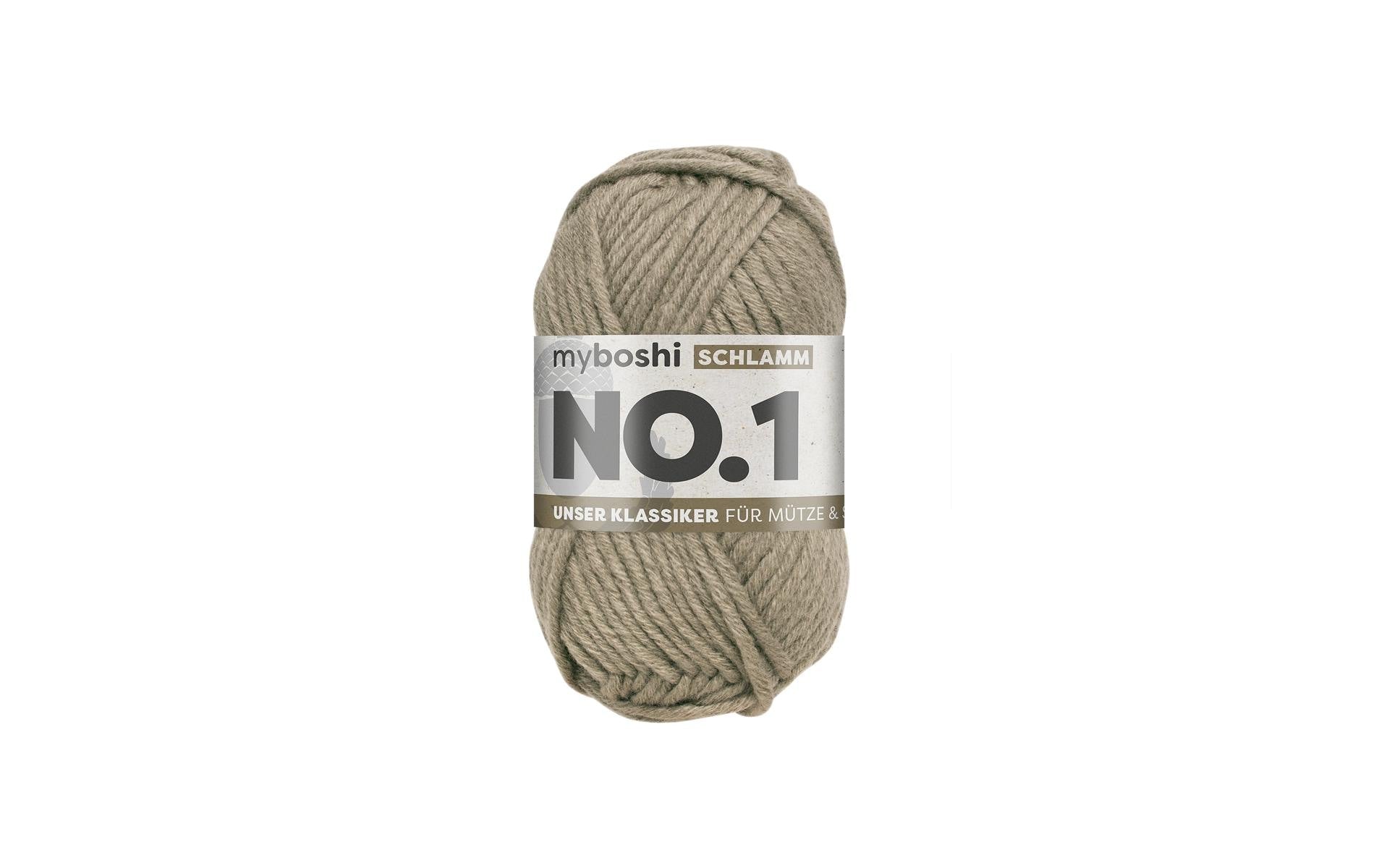myboshi Wolle Nr.1 schlamm 50 g, 55 m, 70 % PAN, 30 % WO