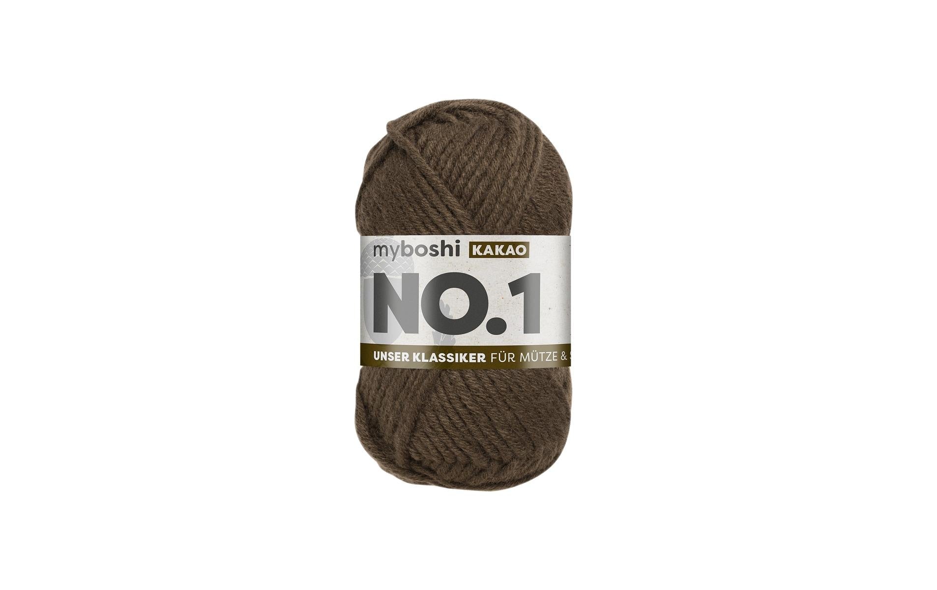 myboshi Wolle Nr.1 kakao 50 g, 55 m, 70 % PAN, 30 % WO