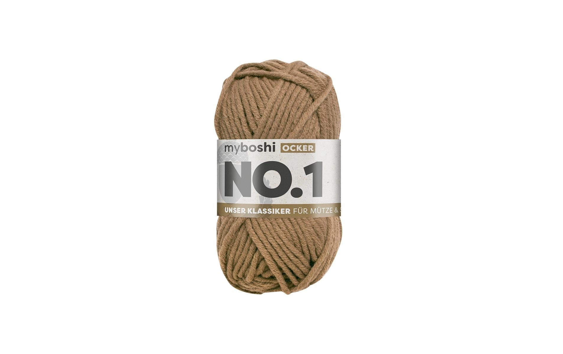 myboshi Wolle Nr.1 ocker 50 g, 55 m, 70 % PAN, 30 % WO