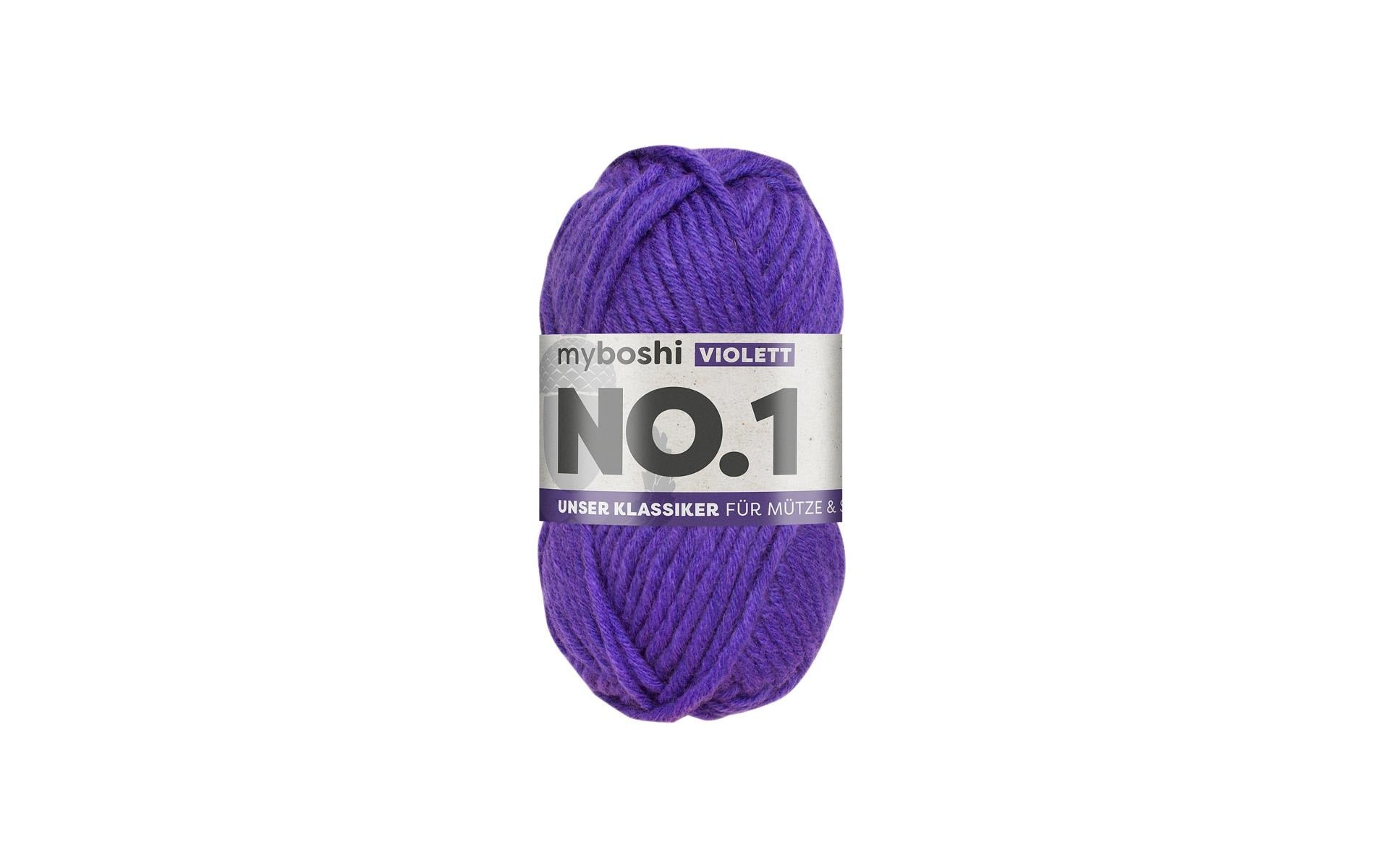 myboshi Wolle Nr.1 violett 50 g, 55 m, 70 % PAN, 30 % WO