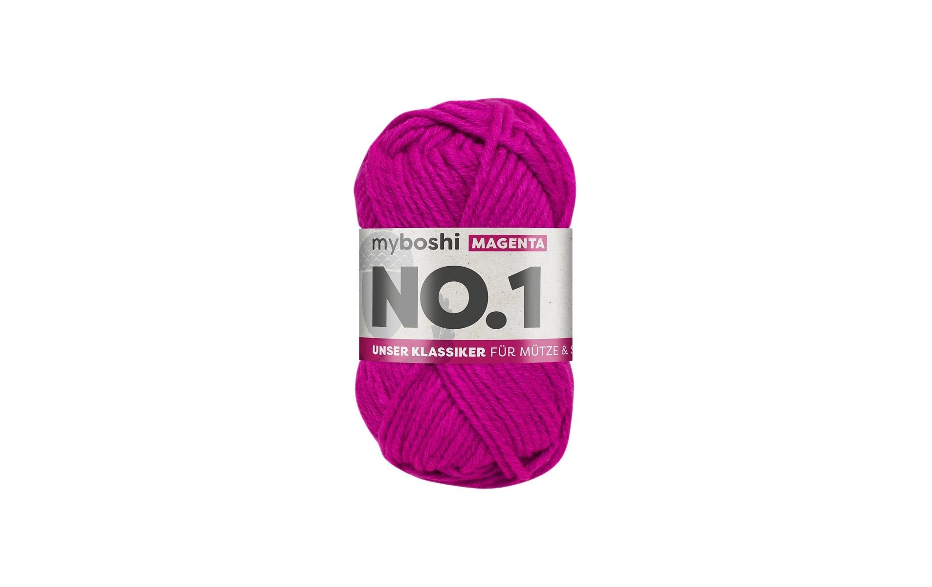 myboshi Wolle Nr.1 magenta 50 g, 55 m, 70 % PAN, 30 % WO