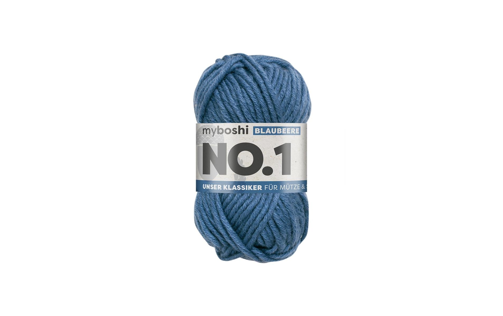 myboshi Wolle Nr.1 blaubeere 50 g, 55 m, 70 % PAN, 30 % WO
