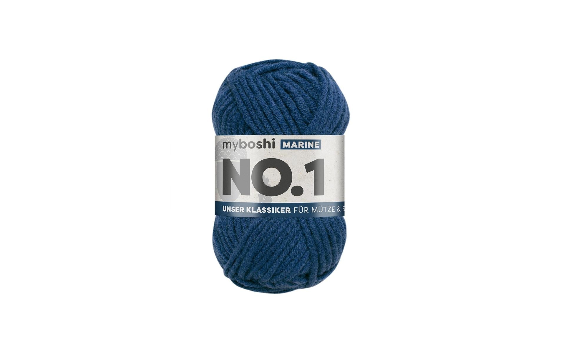 myboshi Wolle Nr.1 marine 50 g, 55 m, 70 % PAN, 30 % WO