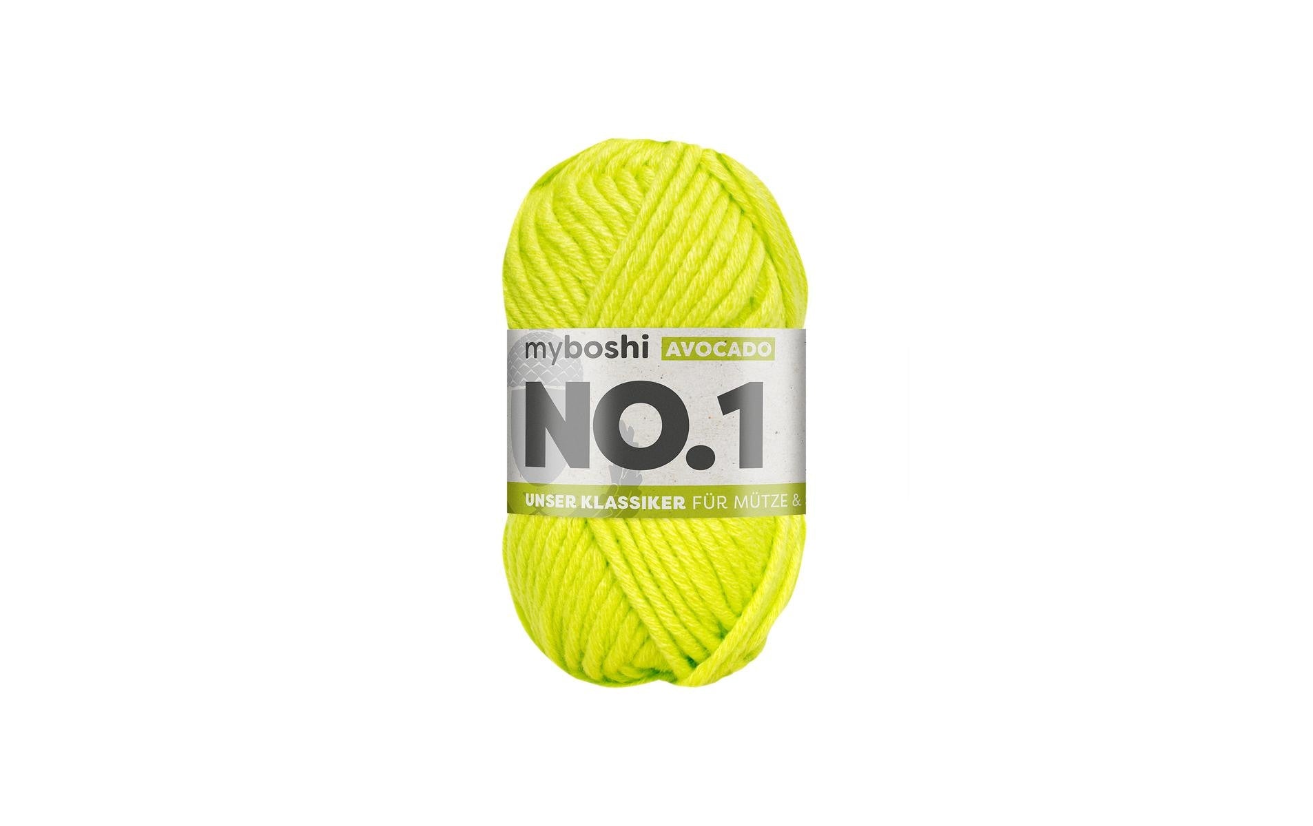myboshi Wolle Nr.1 avocado 50 g, 55 m, 70 % PAN, 30 % WO