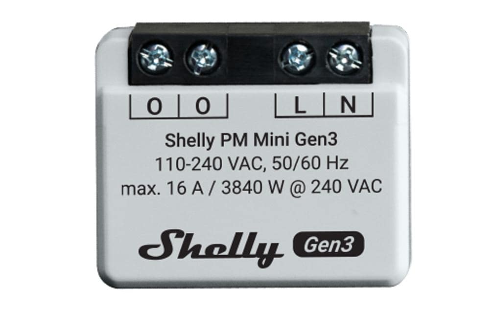 Shelly PM Gen3 Energiemessgerät WiFi-Energy Meter,  Bluetooth