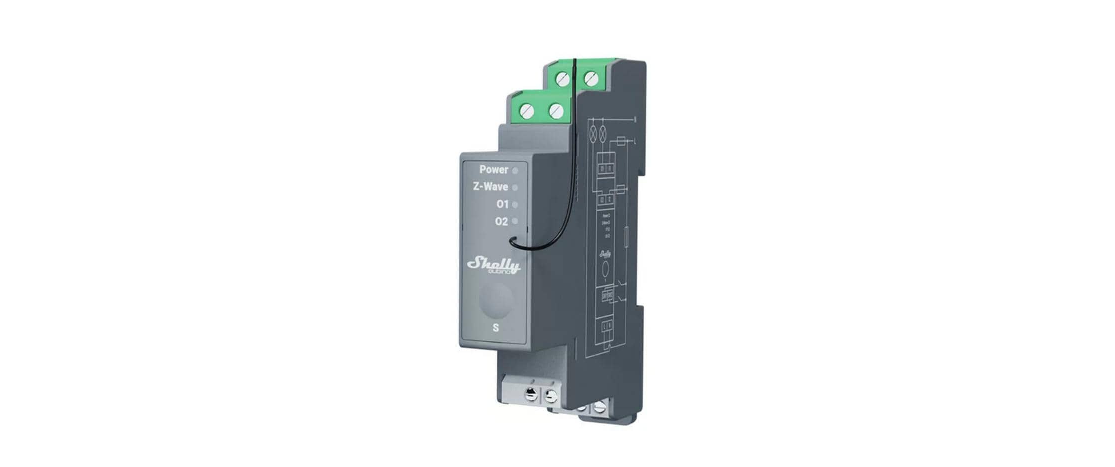 Shelly Qubino Wave PRO 2, Z-Wave 2-fach Schaltaktor