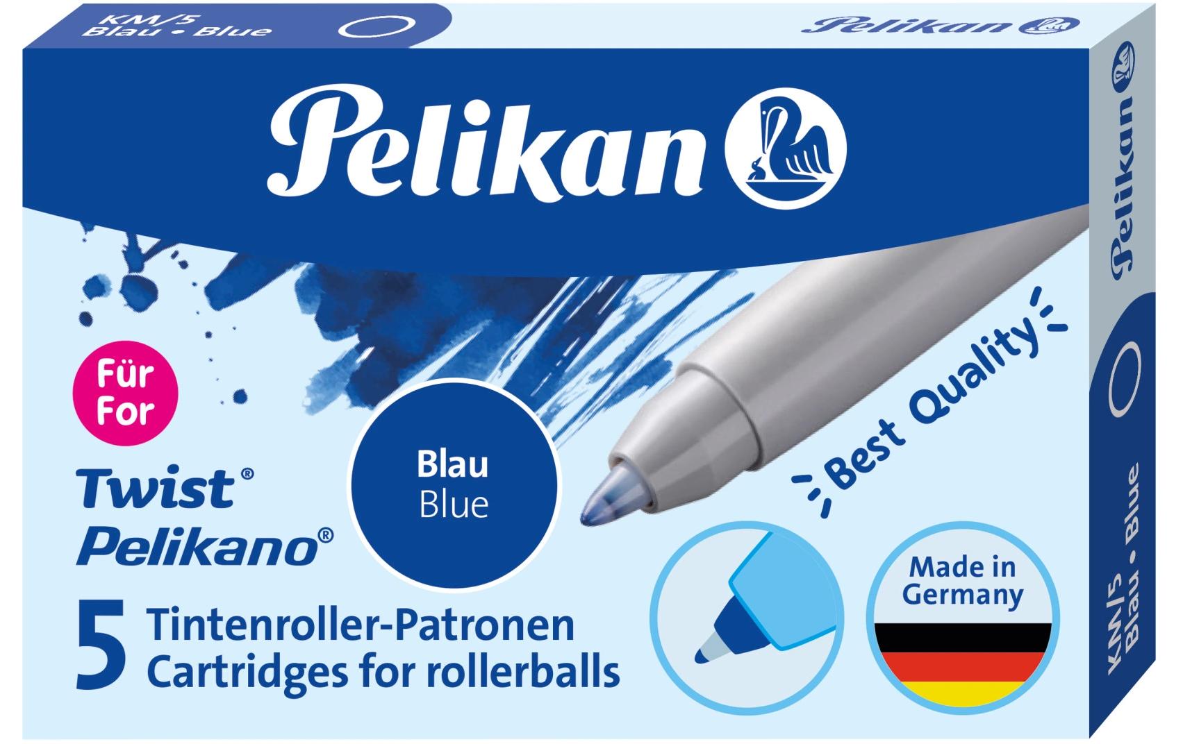 Pelikan Tintenrollerpatrone Twist eco blau 10 Stück