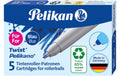 Pelikan Tintenrollerpatrone Twist eco blau 5 Stück