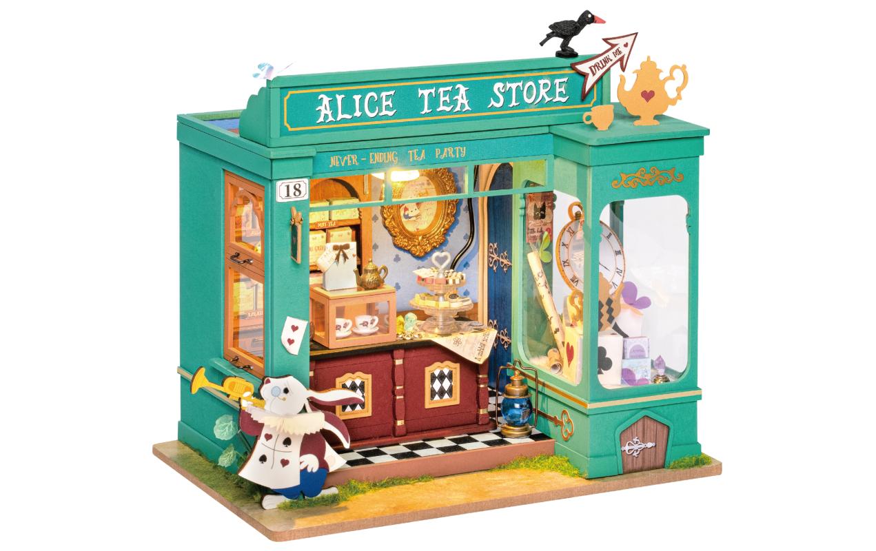 RoboTime Alices Tea Store Holzbausatz, inklusive LEDs