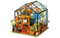 RoboTime Cathys Flower House Holzbausatz, inklusive LEDs
