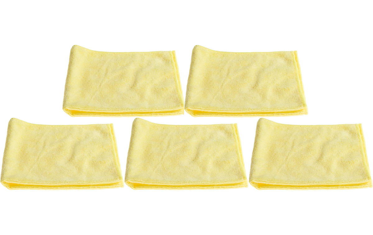 Edi Baur Universal Mikrofasertuch gelb 5er Pack, 40x40 cm, 300 g/m2