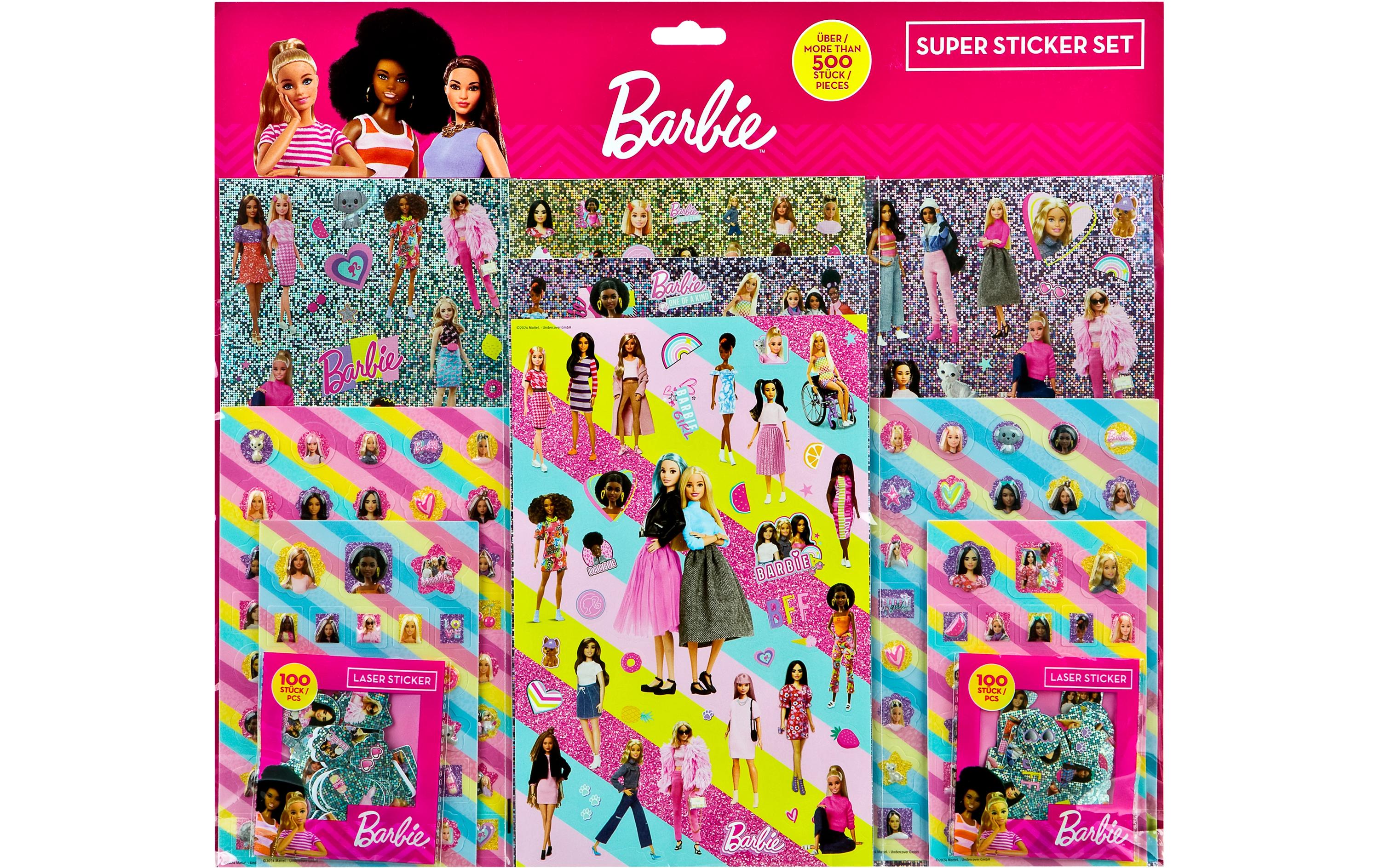 Undercover Super Sticker Set Barbie
