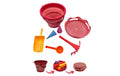 Schildkröt Sand Toys Falteimer Set rot 7in1