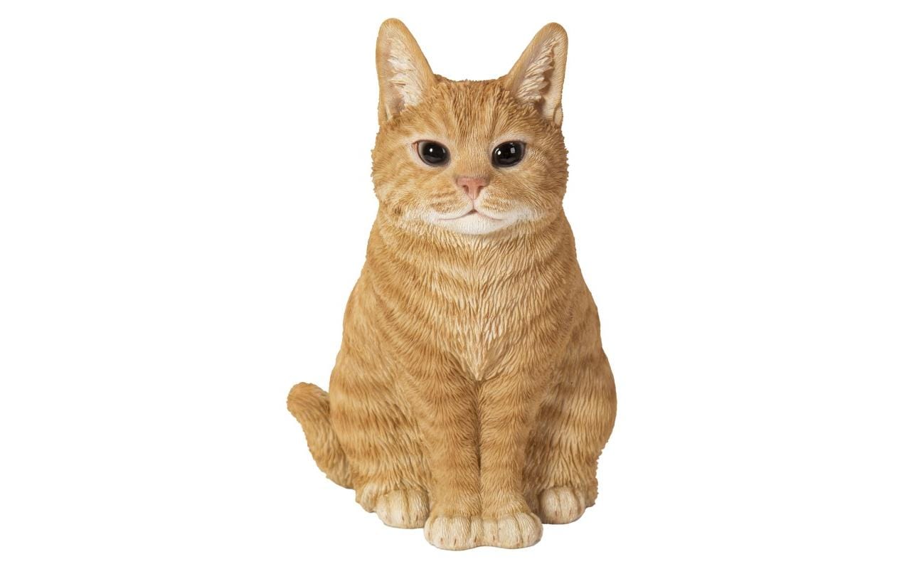 Vivid Arts Katze Ginger sitzend Polyresin, 20 cm