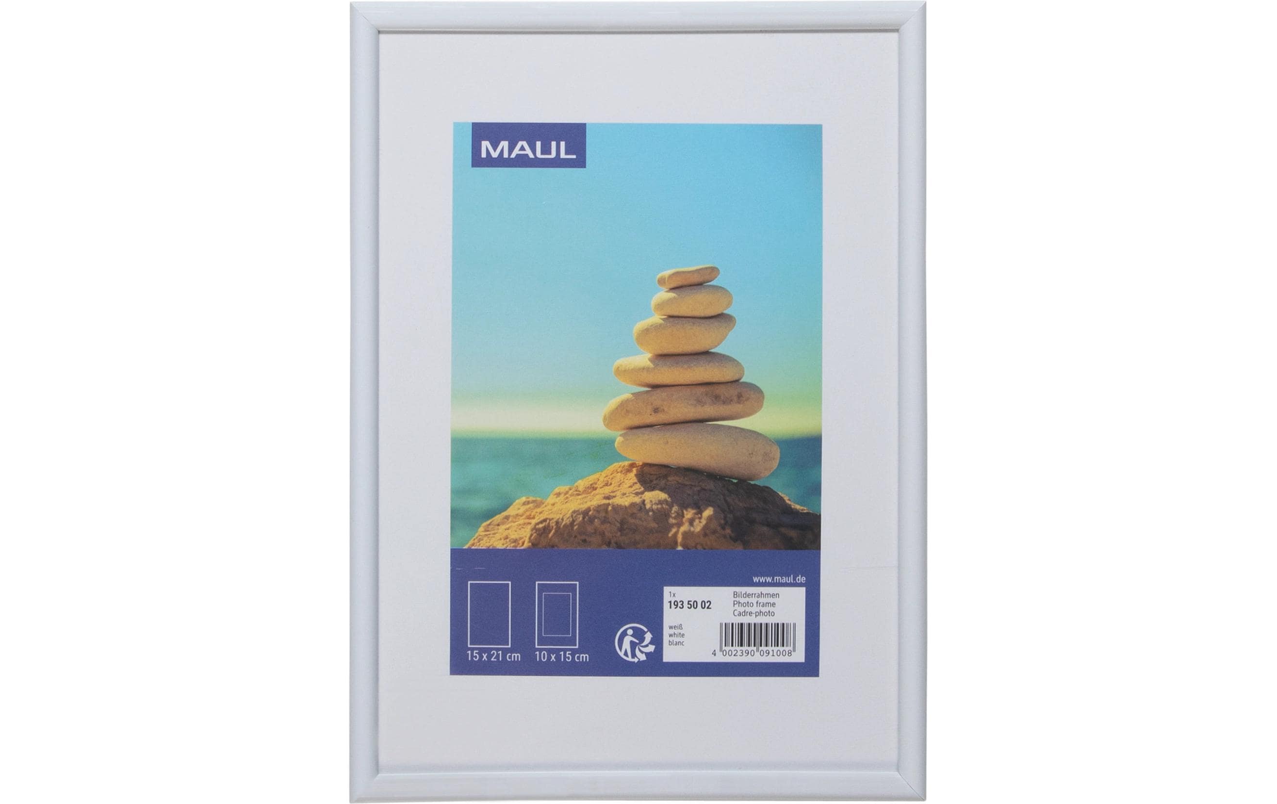 MAUL Bilderrahmen MAULart Kunststoff, 15x21cm, Weiss