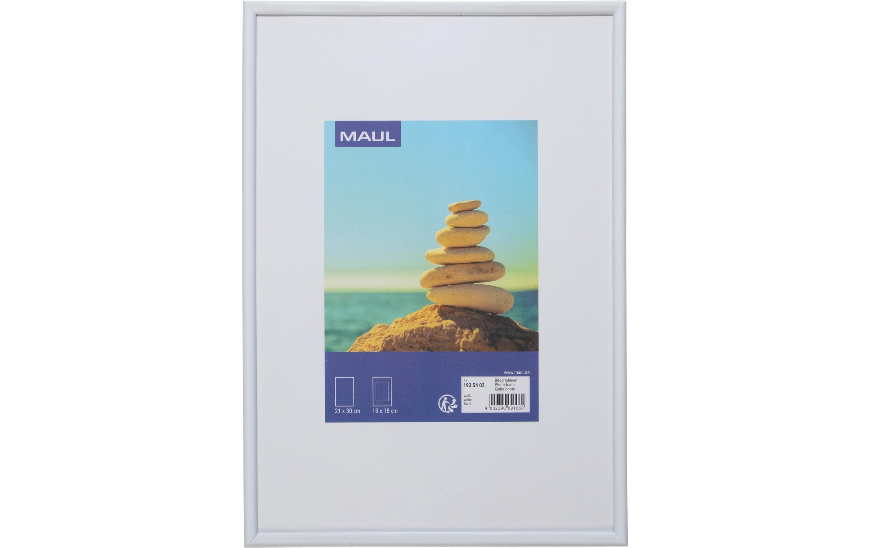 MAUL Bilderrahmen MAULart Kunststoff, 21x30cm, Weiss