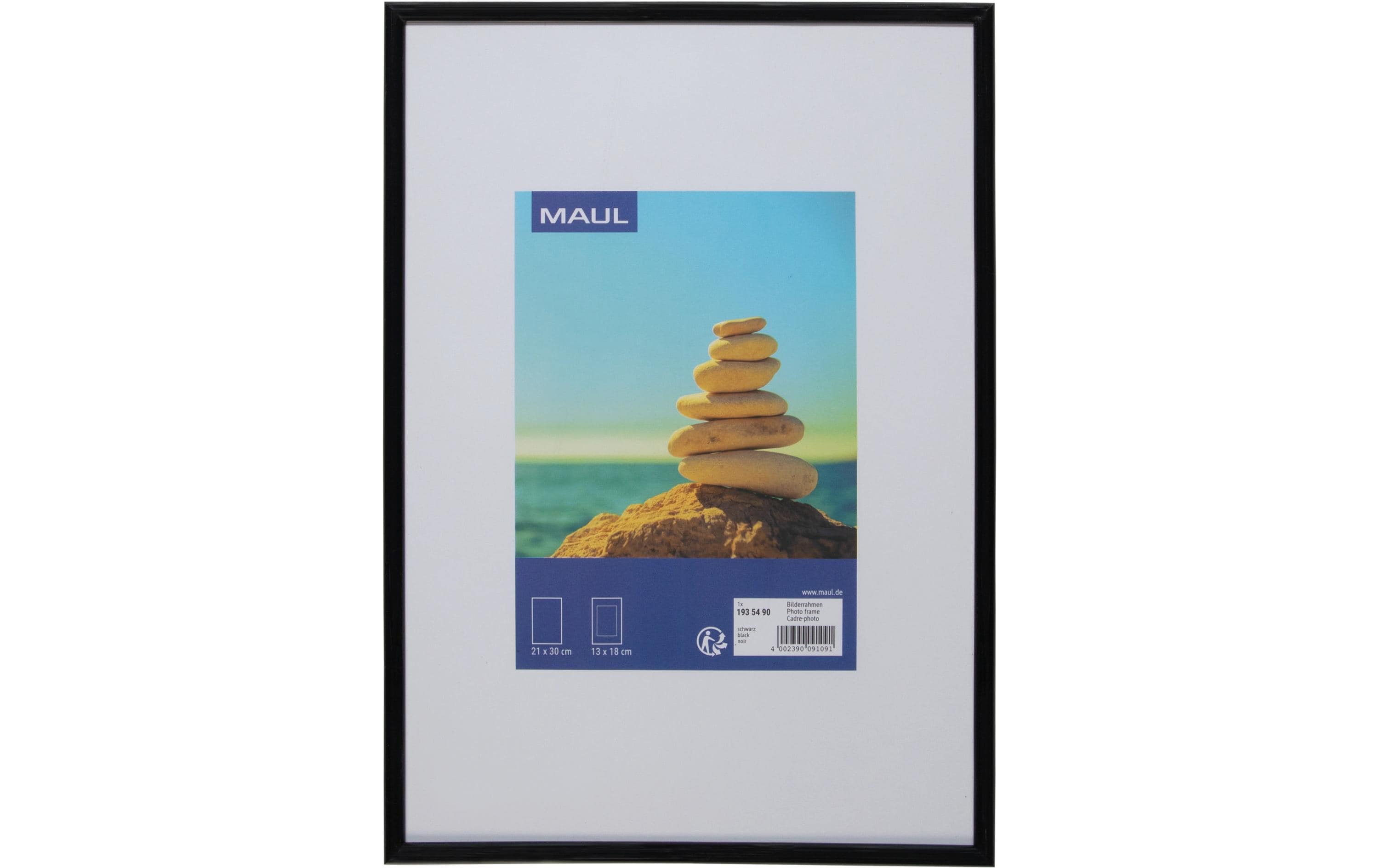 MAUL Bilderrahmen MAULart Kunststoff, 21x30cm, Schwarz