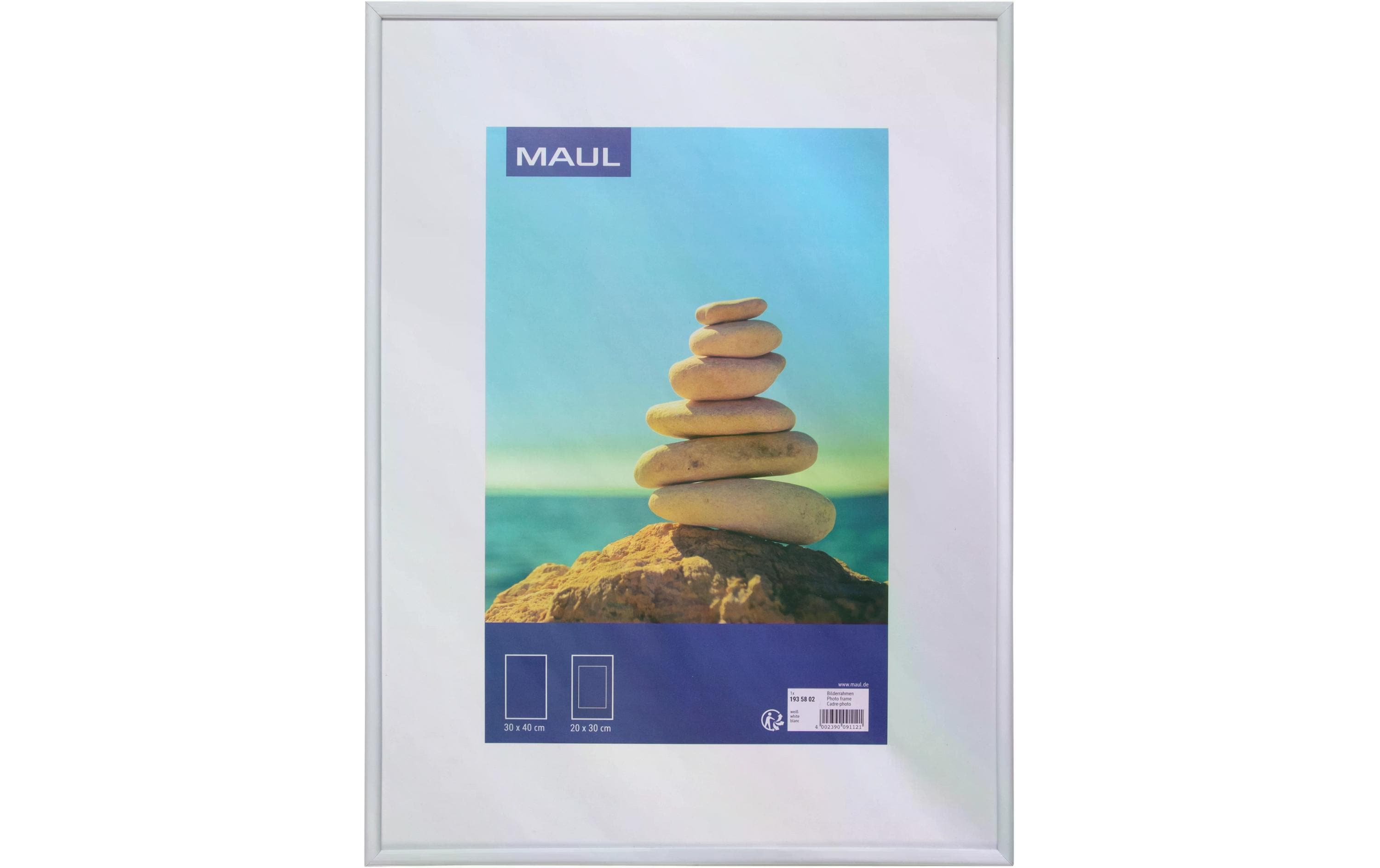 MAUL Bilderrahmen MAULart Kunststoff, 30x40cm, Weiss