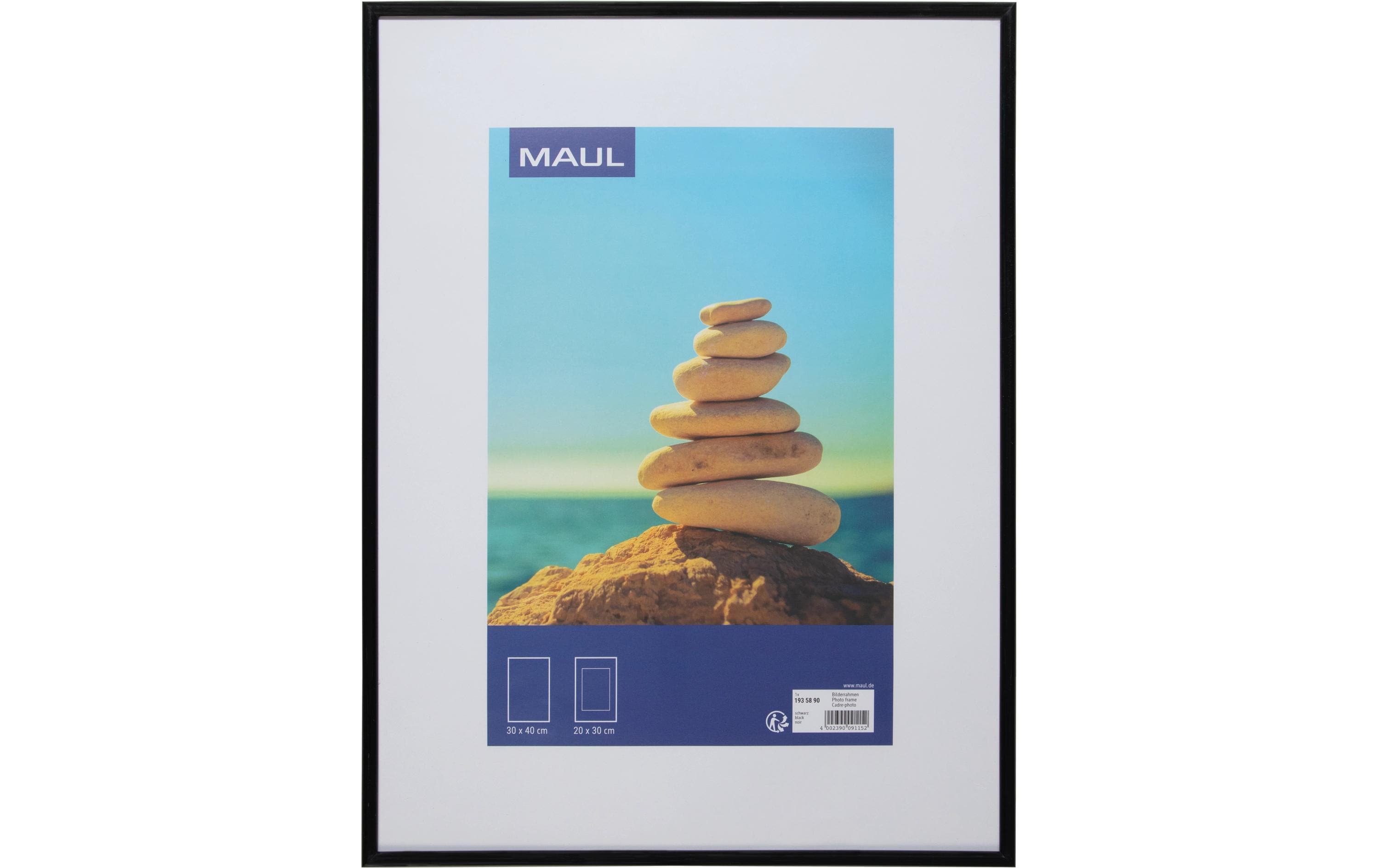 MAUL Bilderrahmen MAULart Kunststoff, 30x40cm, Schwarz