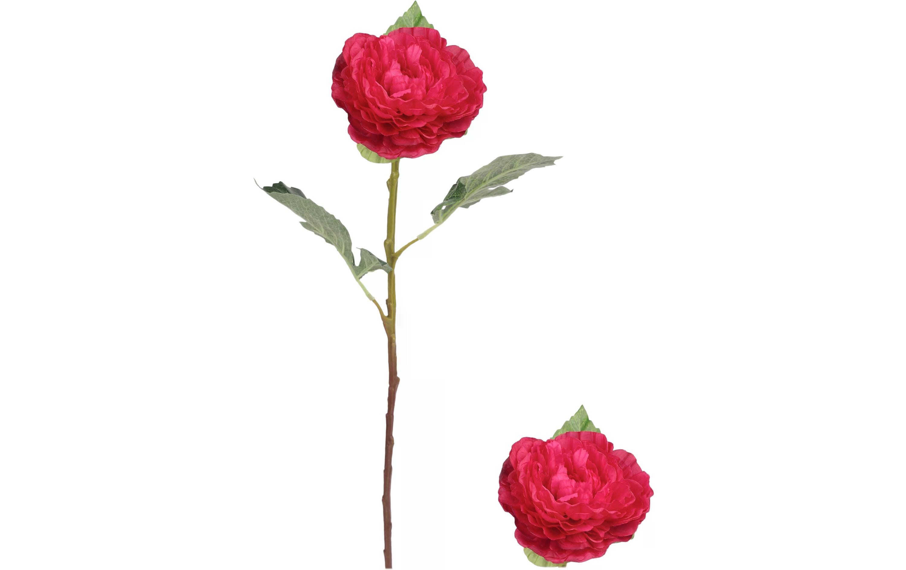 Chalet Kunstblume Pfingstrose 67 cm 1 Stück, 67 cm, Rot