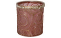 Chalet Windlicht Limay 8 cm H: 8 cm, D: 7 cm, Glas, Rosa
