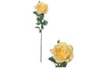 Chalet Kunstblume Rose 66 cm 1 Stück, 66 cm, Gelb