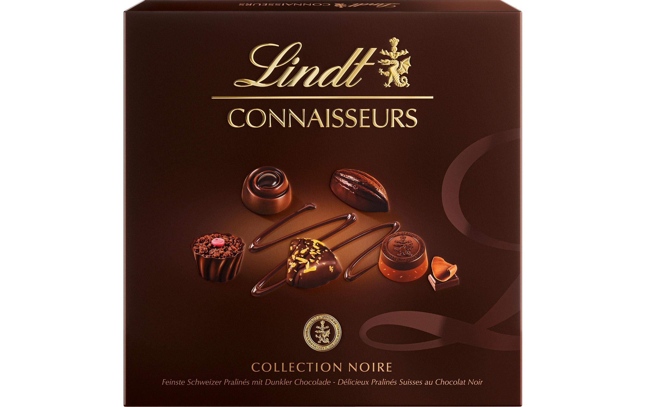 CONNAISSEURS Collection Noire Pralinés Dunkel 140 g
