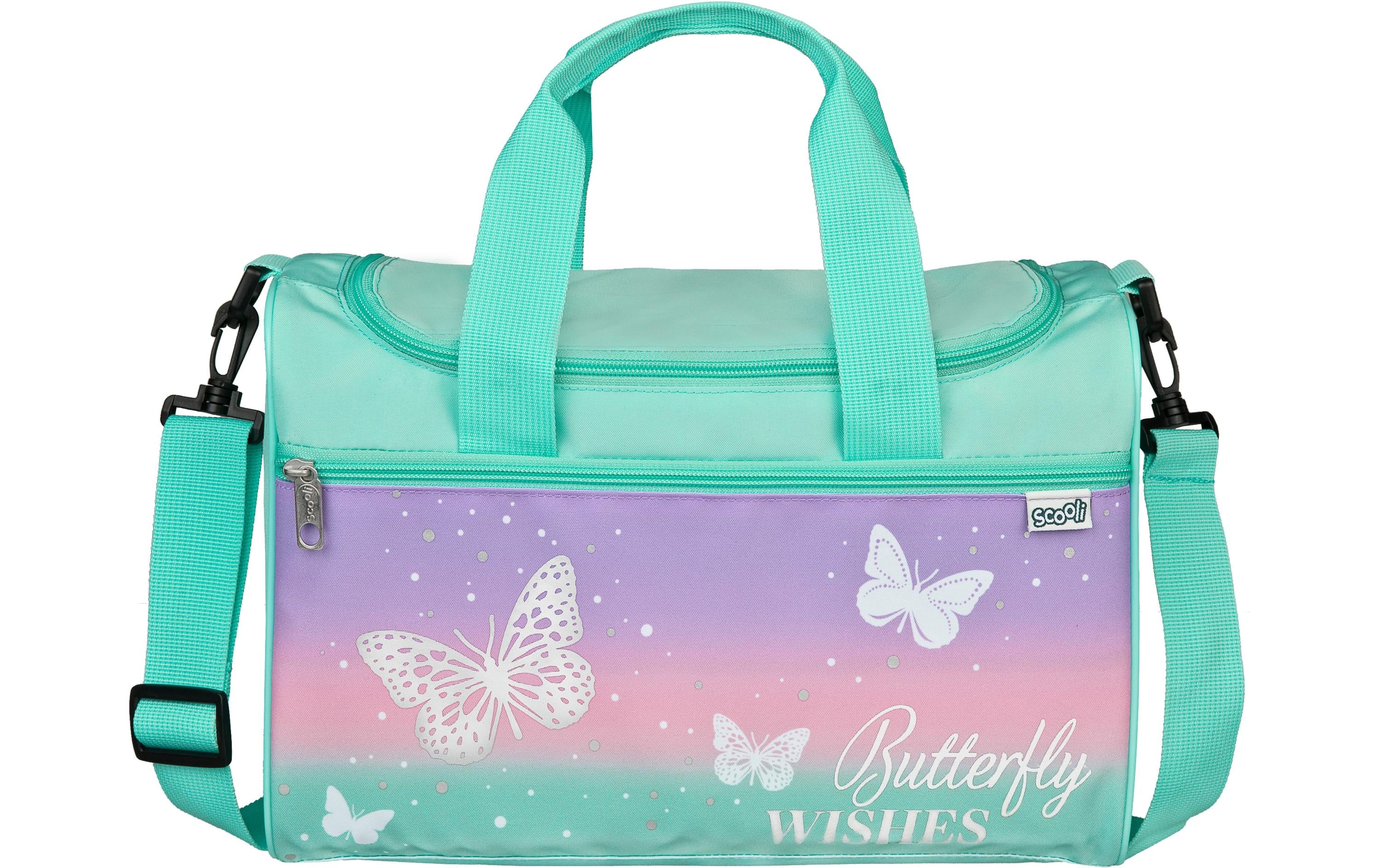 Scooli Sporttasche Schmetterling Polyester, 8 Liter, 33 x 22 x 10 cm