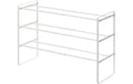 Yamazaki 3-stufiges ausziehbares Schuh- regal TOWER weiss, 41 x 25 x 46 cm, Metall