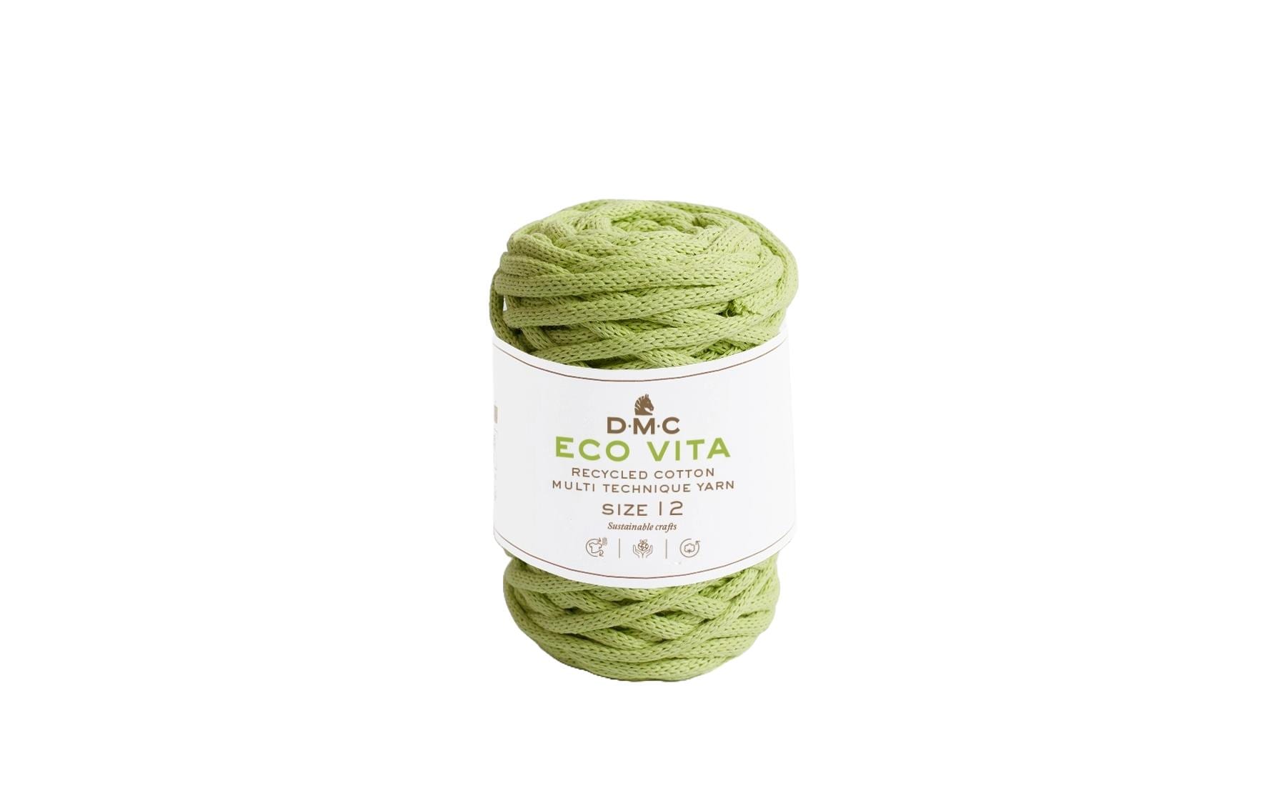 DMC Nova Vita Baumwollgarn hellgrün 250 g, 55 m, 80 % CO, 20% PES