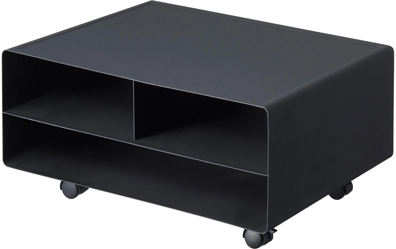 Yamazaki rollbares Regal TOWER schwarz, 48 x 37 x 19 cm, Metall