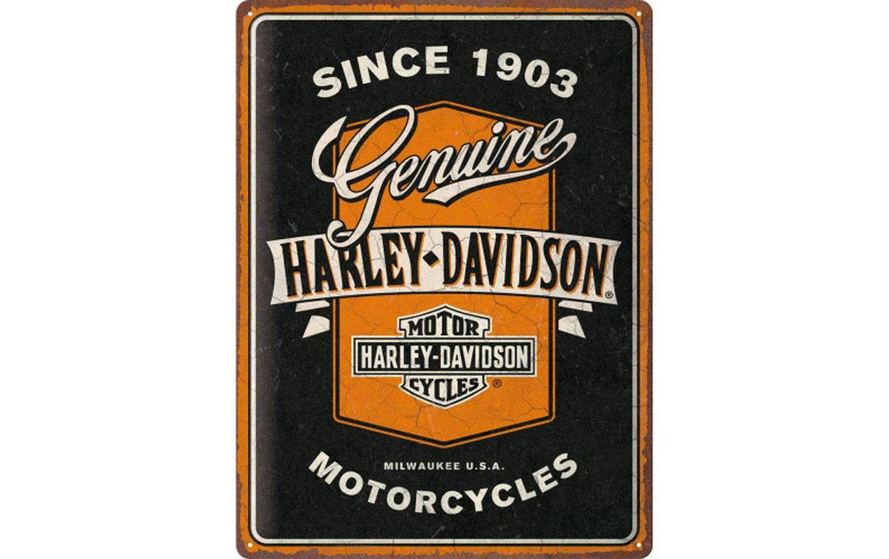 Nostalgic Art Schild Harley Davidson Metall, 30x40 cm