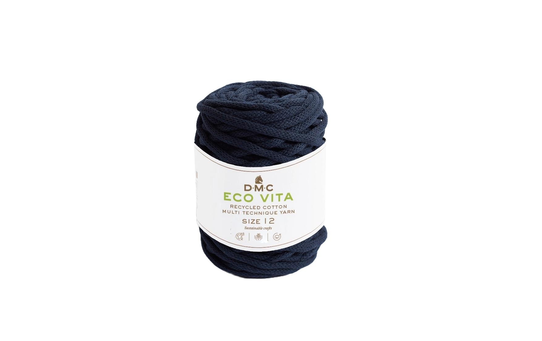DMC Nova Vita Baumwollgarn dunkelblau 250 g, 55 m, 80 % CO, 20% PES