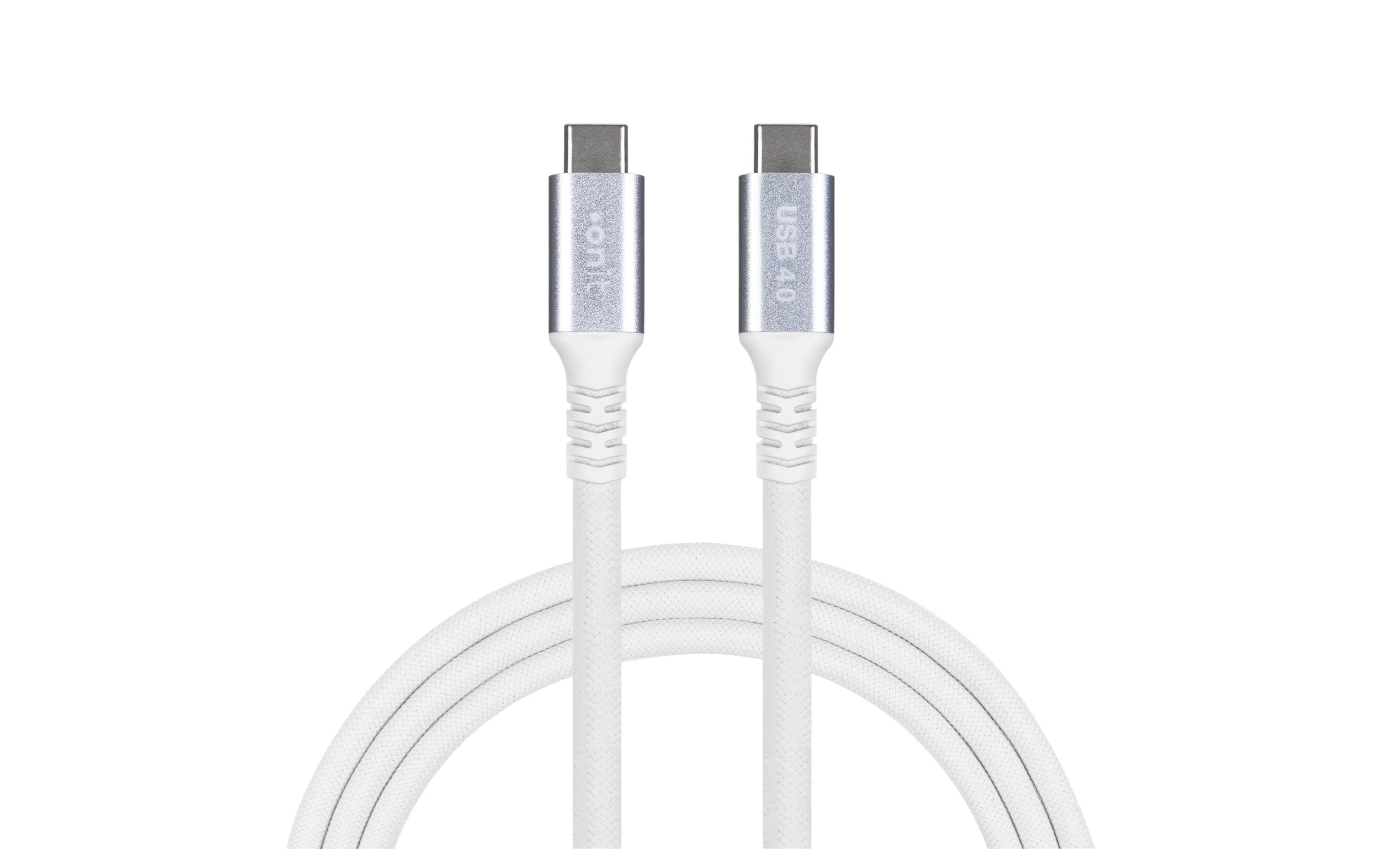 onit Pro USB4-Kabel pro C-C weiss 1m USB 4.0 / 100W / 40Gbps / 8K@60Hz
