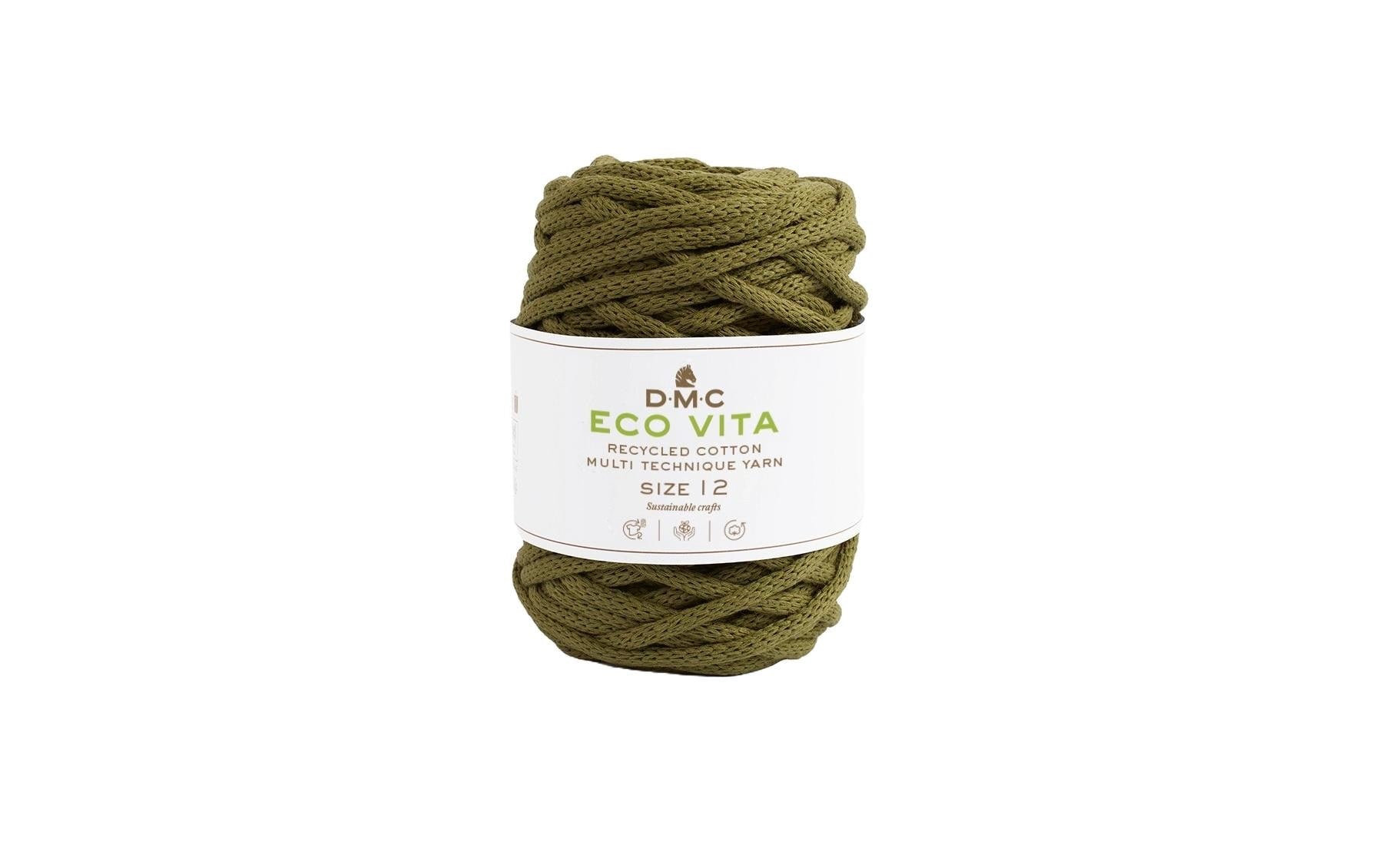 DMC Nova Vita Baumwollgarn olive 250 g, 55 m, 80 % CO, 20% PES