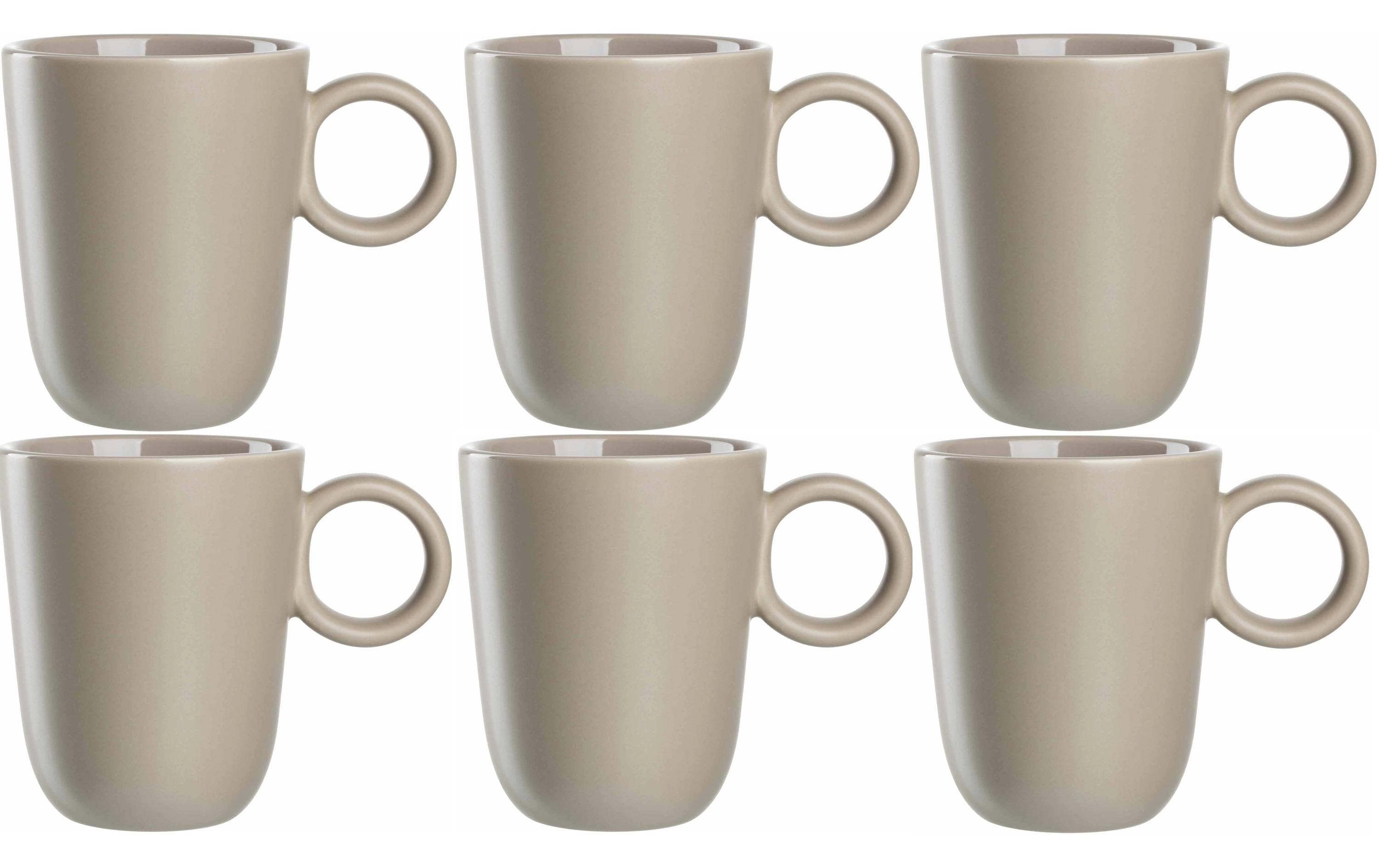 Leonardo Tasse Roma 400ml beige 6 Stk., 11x9cm, 400ml