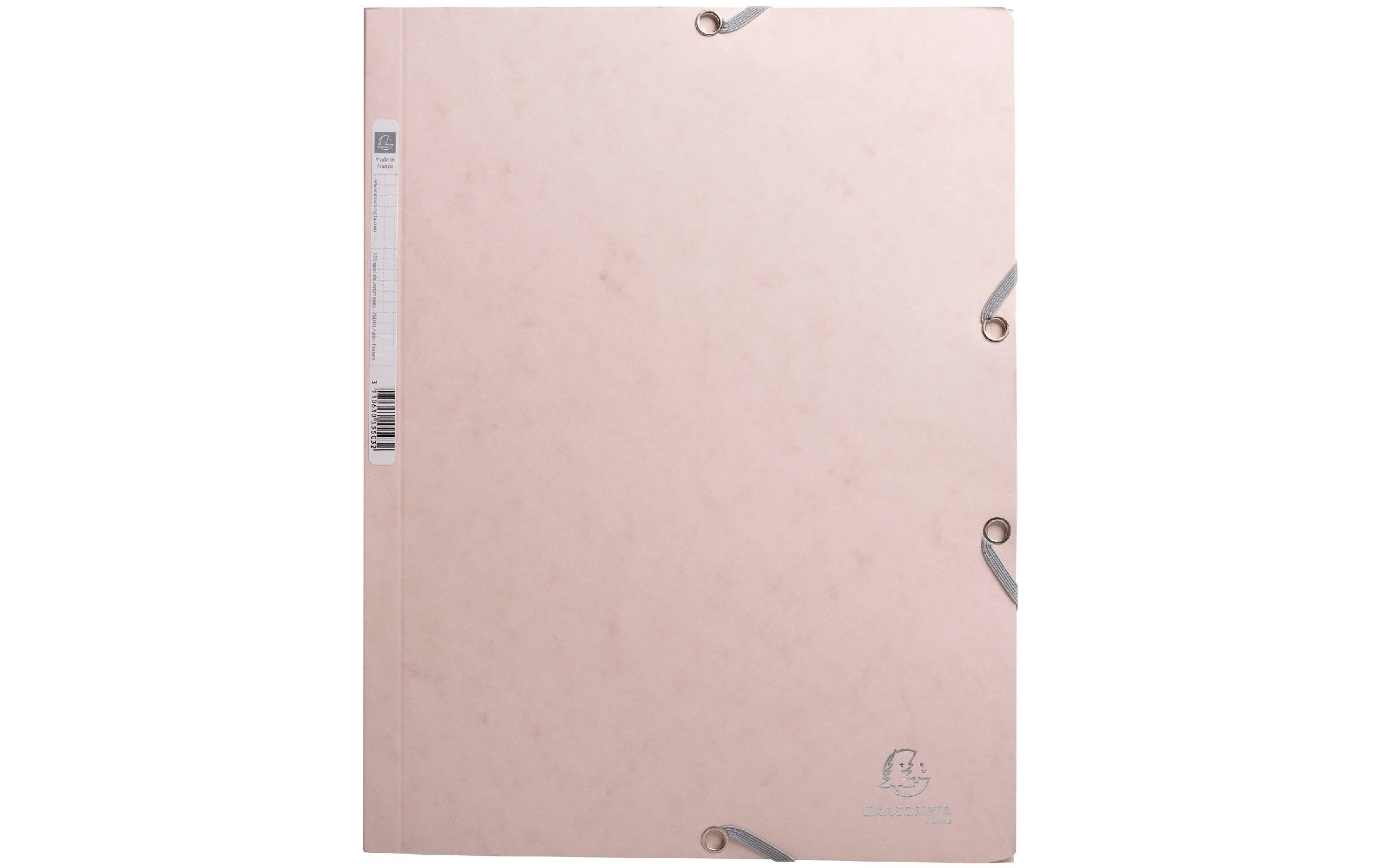 Exacompta Sammelmappe A4 Skandi 400 g/m²,3 Klappen, Hellrosa