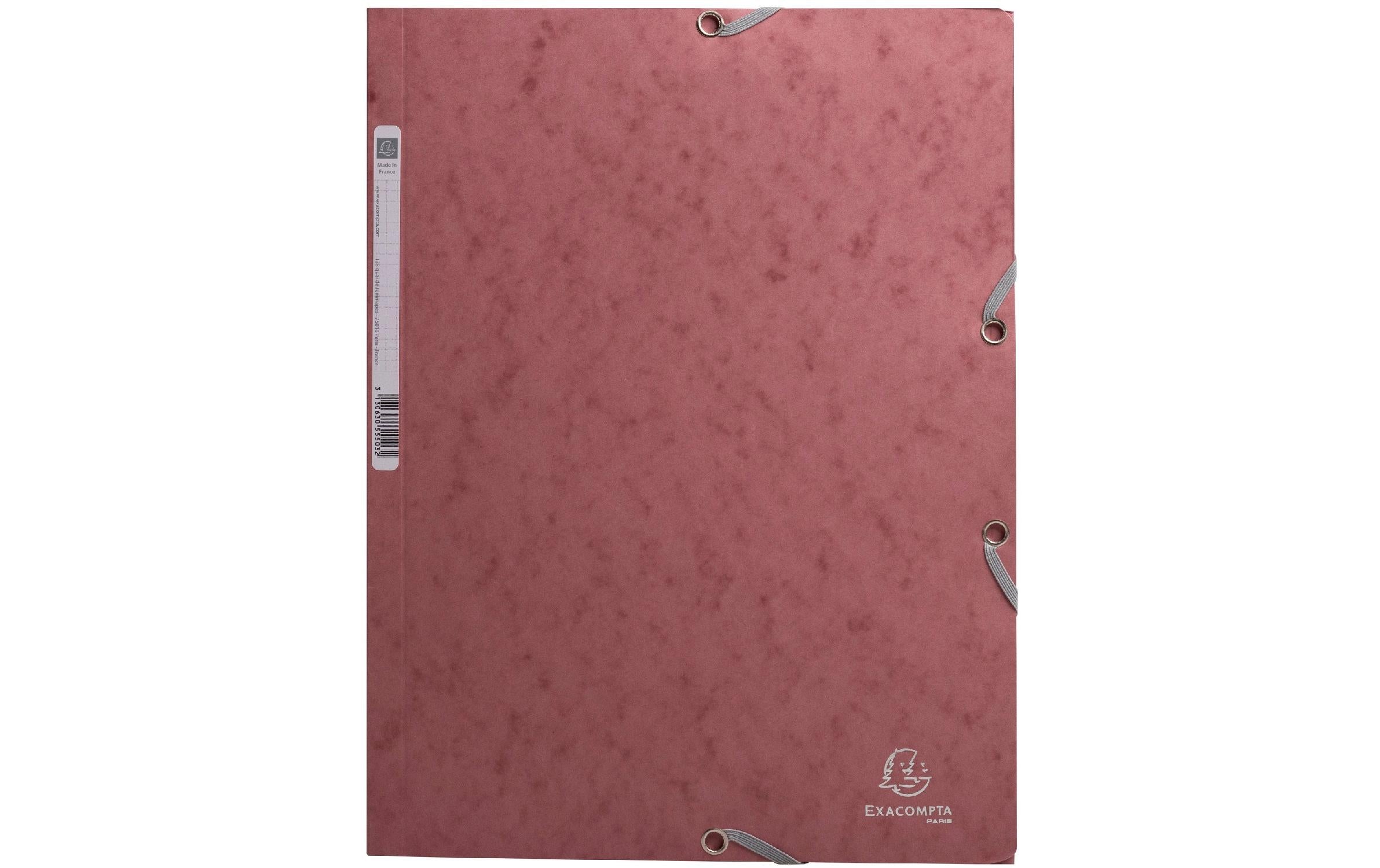 Exacompta Sammelmappe A4 Skandi 400 g/m²,3 Klappen, Altrosa