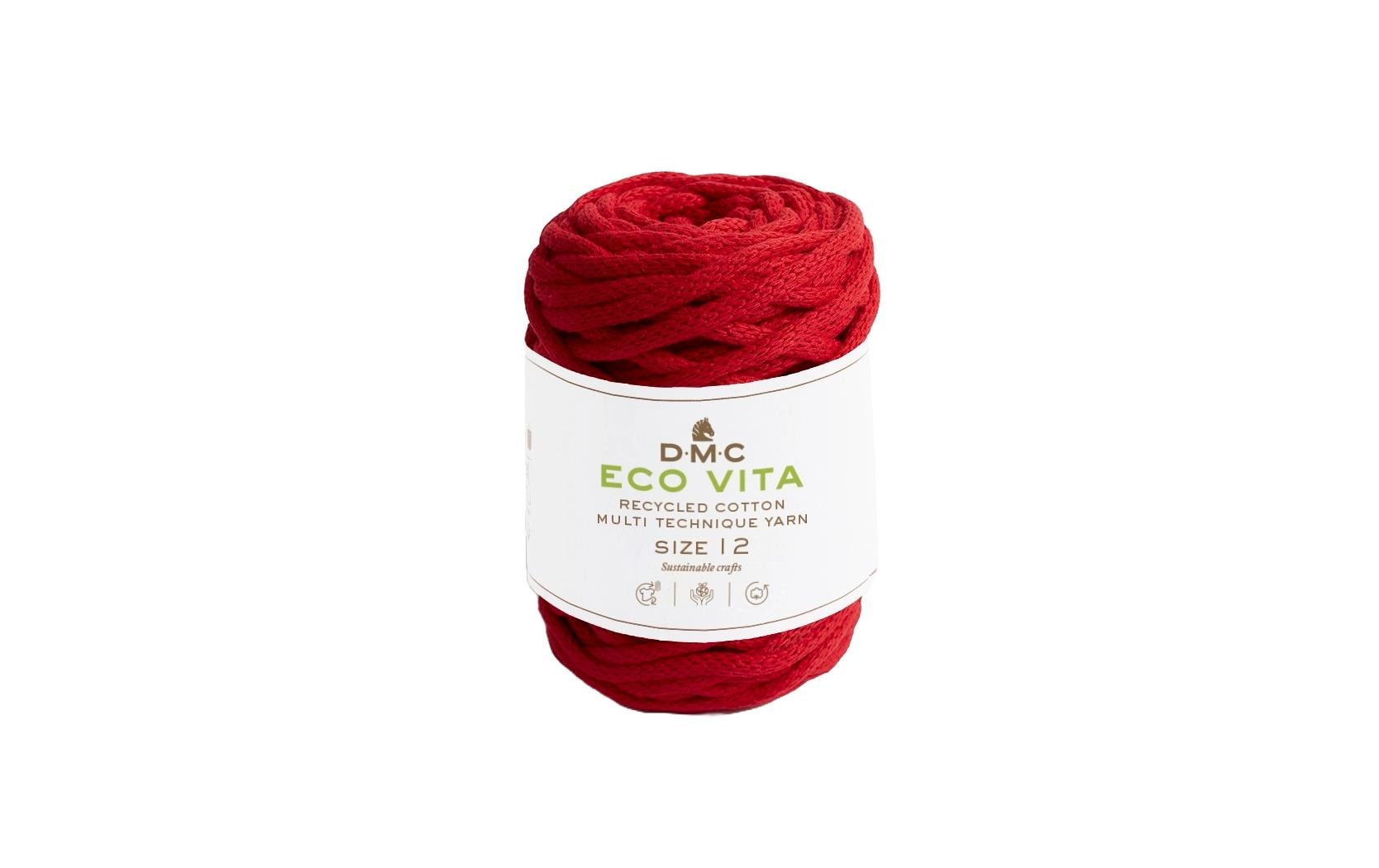 DMC Nova Vita Baumwollgarn rot 250 g, 55 m, 80 % CO, 20% PES