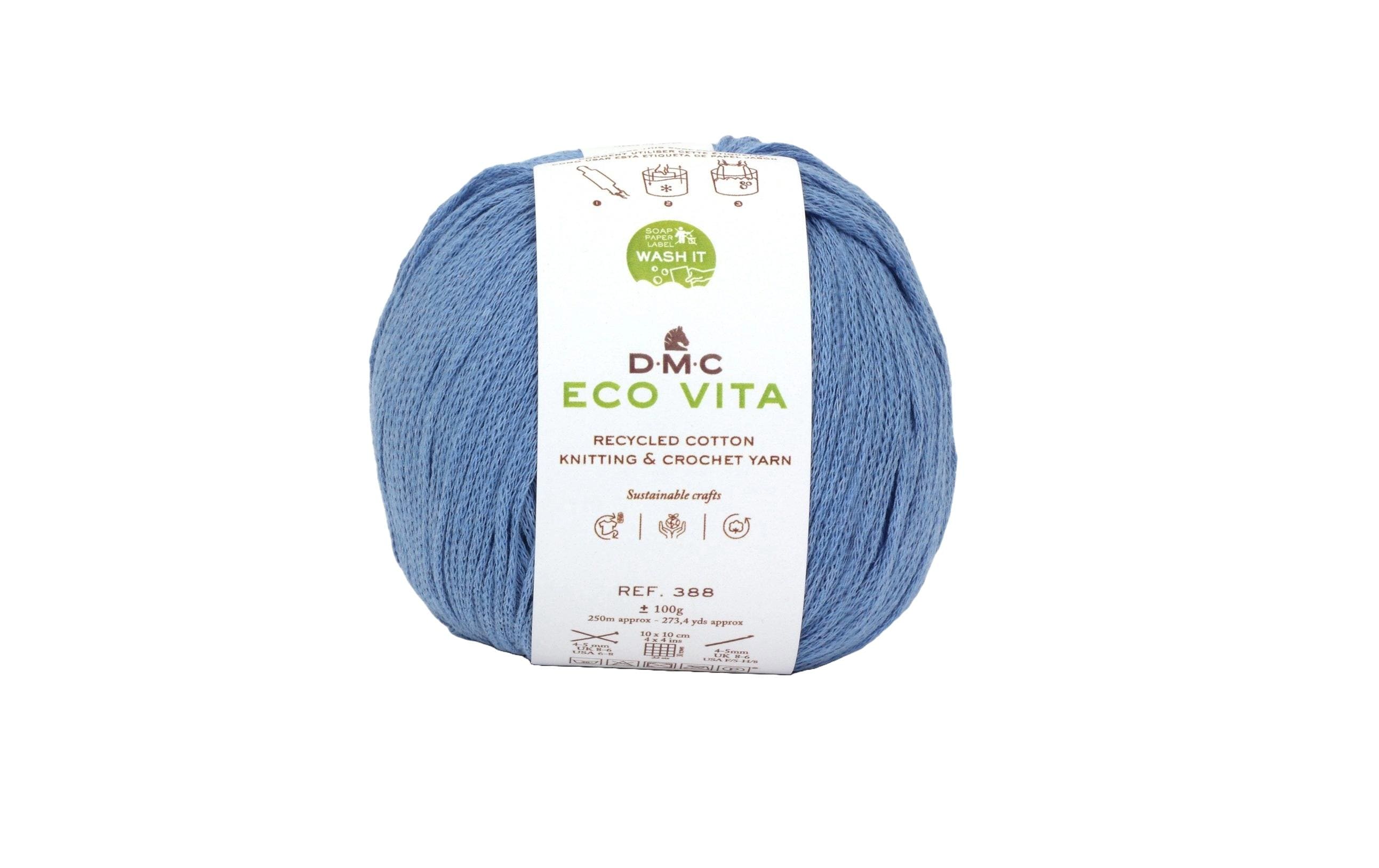 DMC Eco Vita, hellblau 3 mm, 100 g, 100 % CO, 250 m