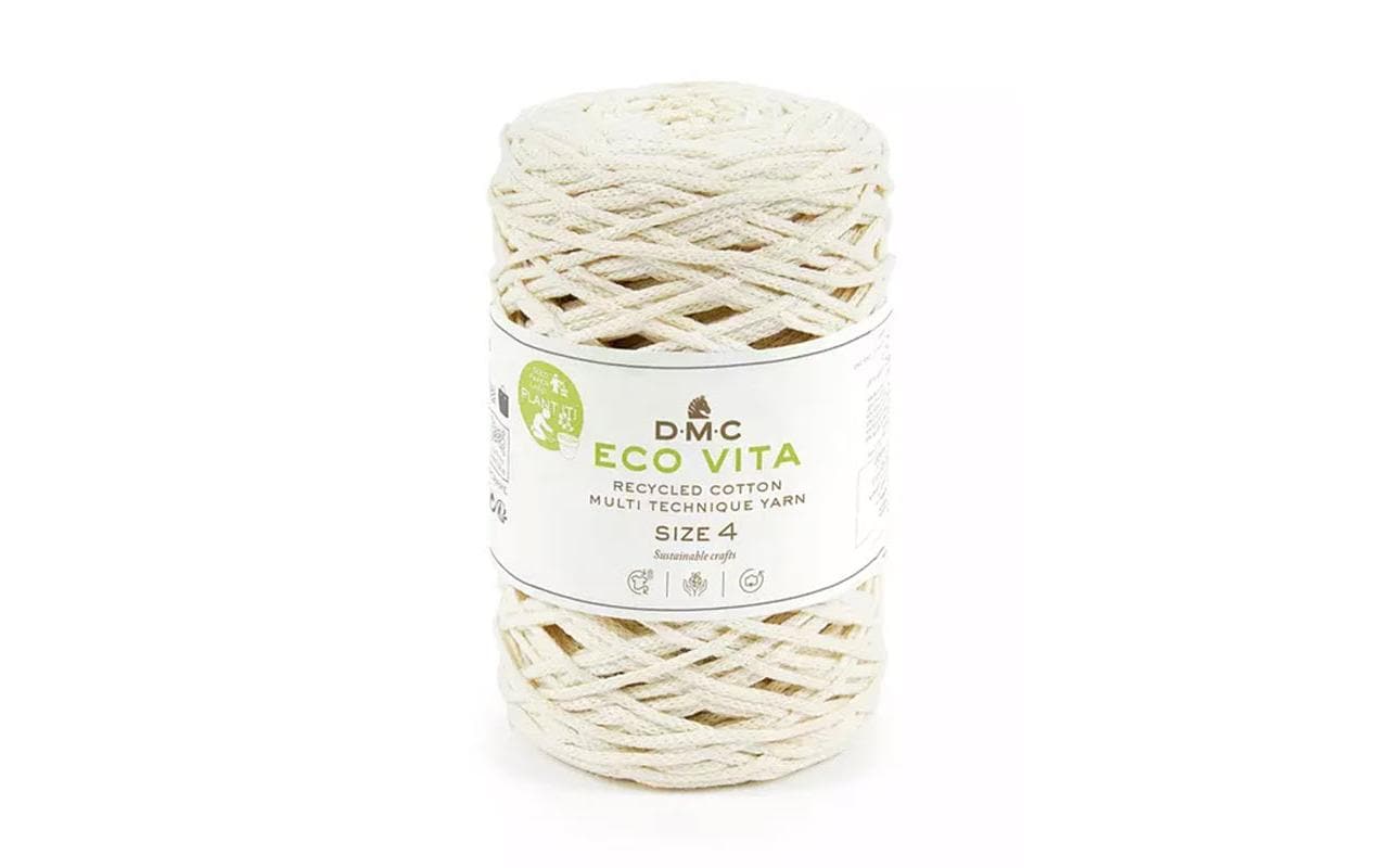 DMC Nova Vita 4 Baumwollgarn 2 mm Creme 250 g, 200 m, 80% CO, 20% PES