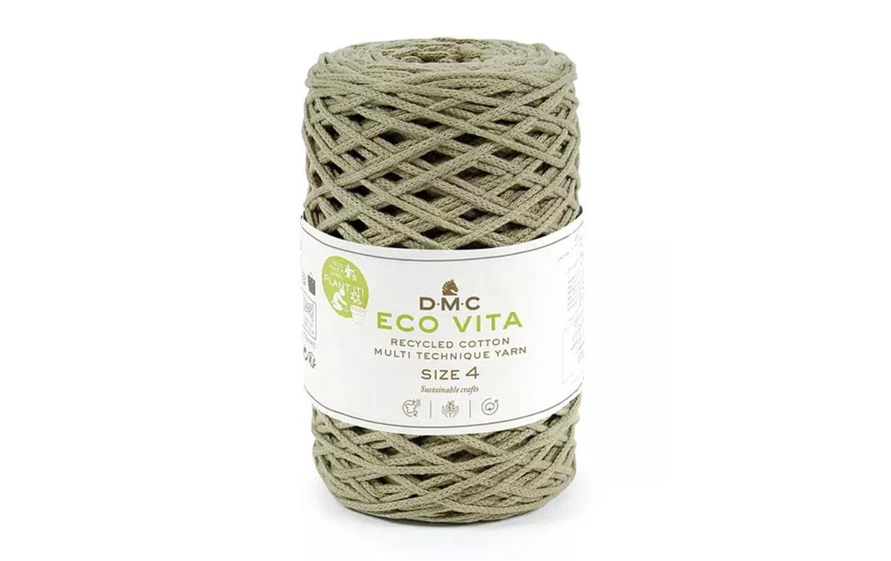 DMC Nova Vita 4 Baumwollgarn 2 mm Khaki 250 g, 200 m, 80% CO, 20% PES